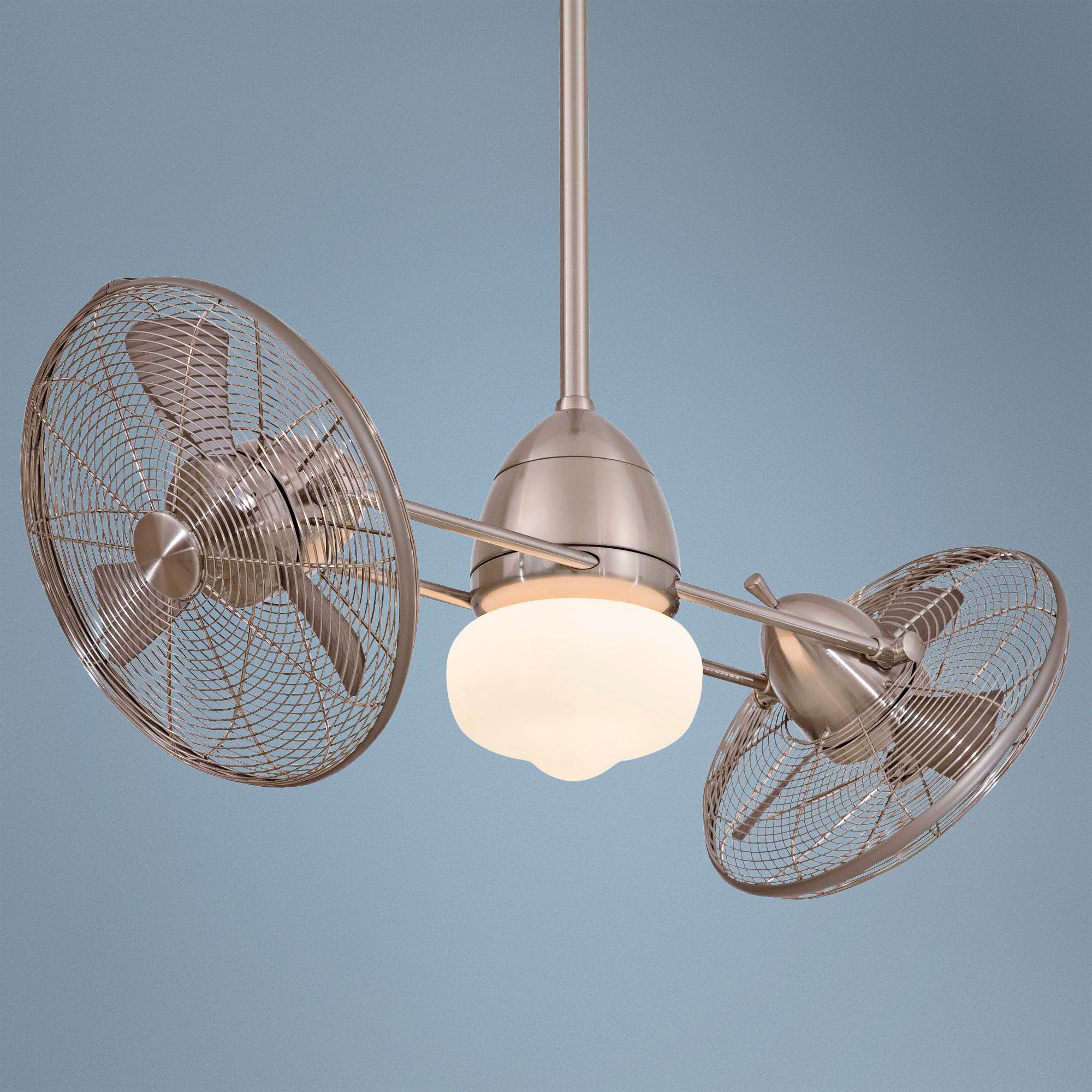 Minka Aire Gyro Brushed Nickel Wet Locations Ceiling Fan
