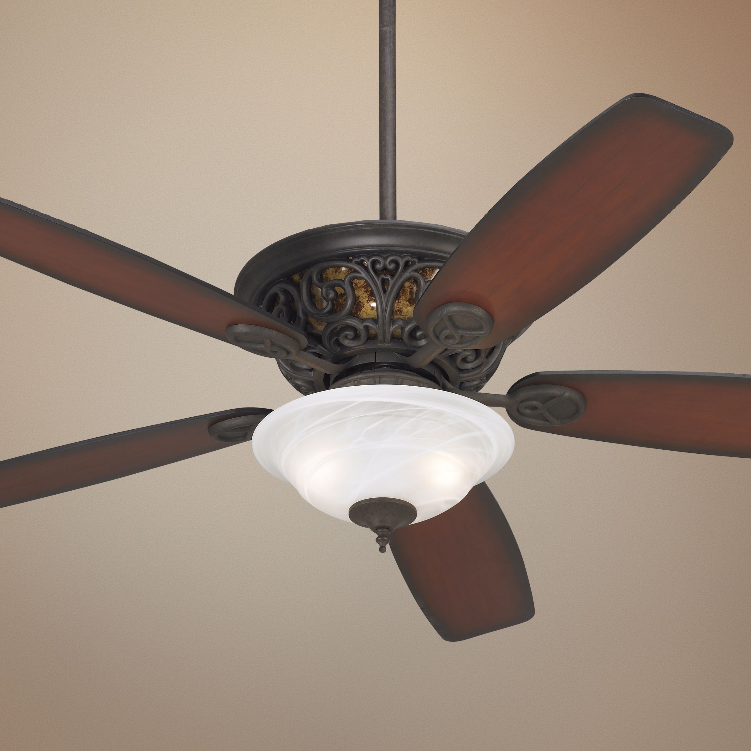 56" Casa Brisbane™ Alabaster Glass Ceiling Fan