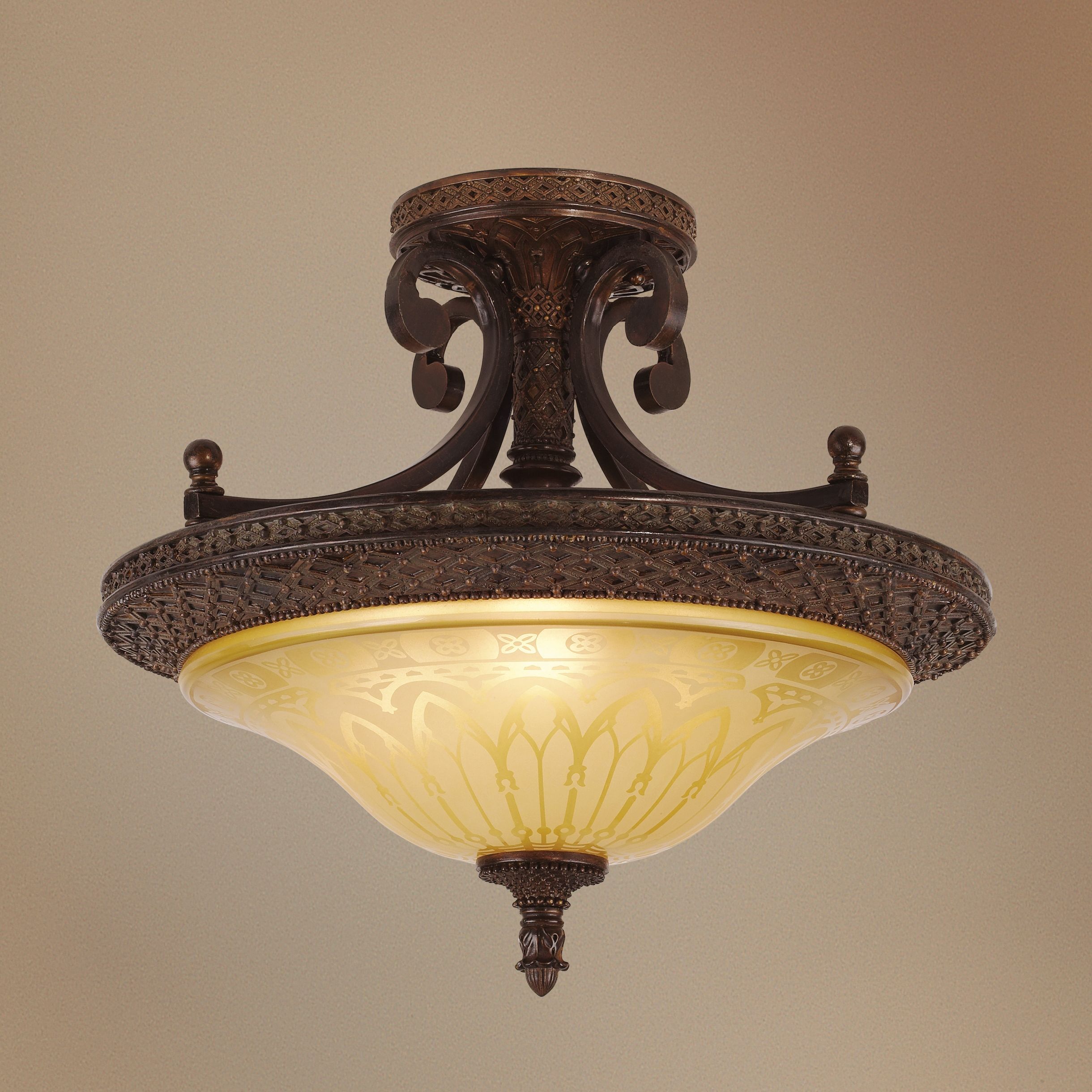 Bob Mackie Julieta Collection 19" Wide Ceiling Light Fixture