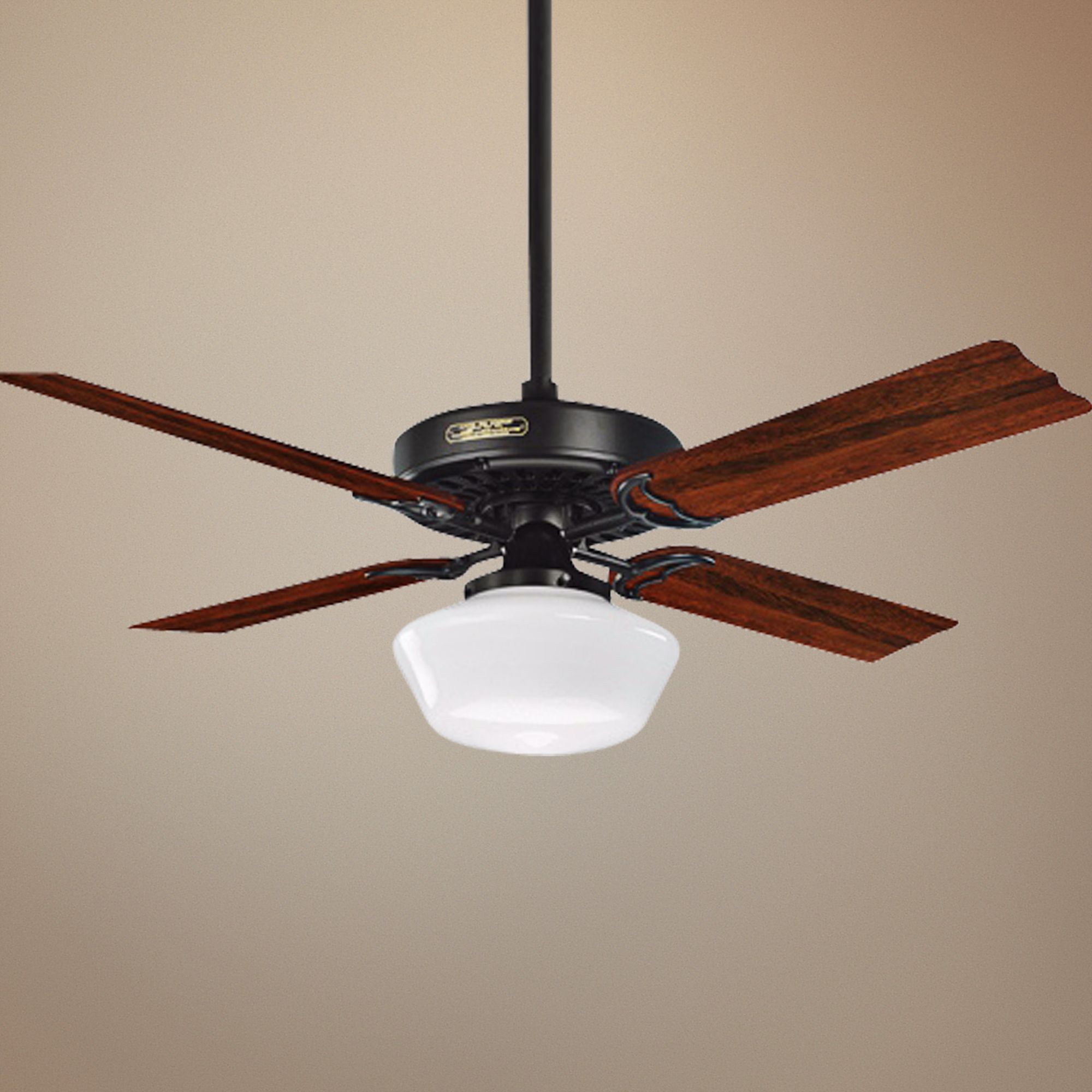 52" Hotel Original Satin Black Ceiling Fan