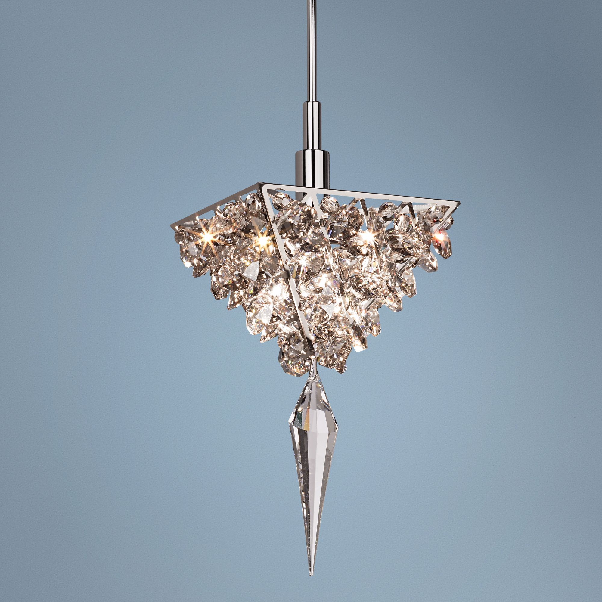 Schonbek Vertex Silver Finish Pendant Light