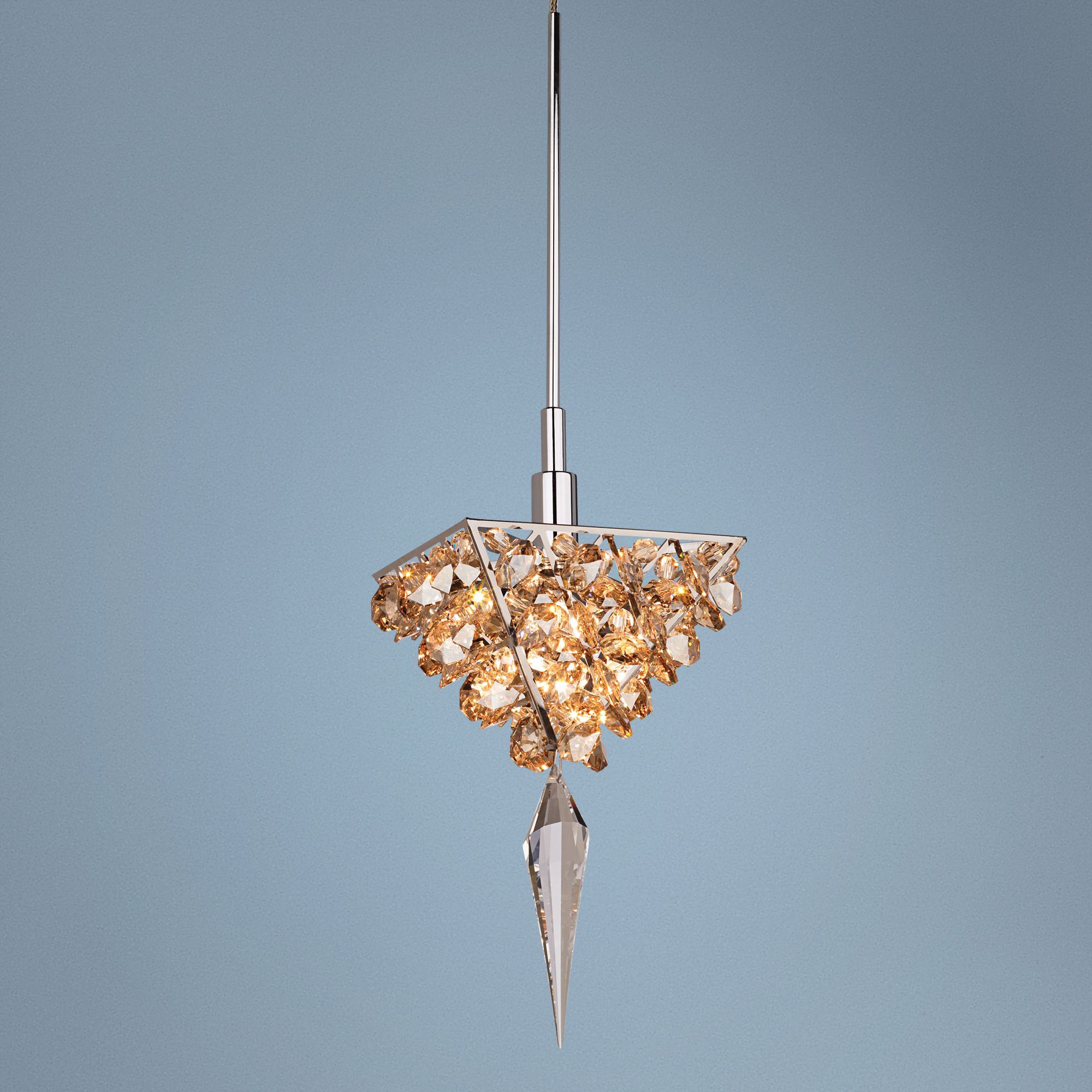 Schonbek Vertex Golden Shadow Crystal Pendant Light