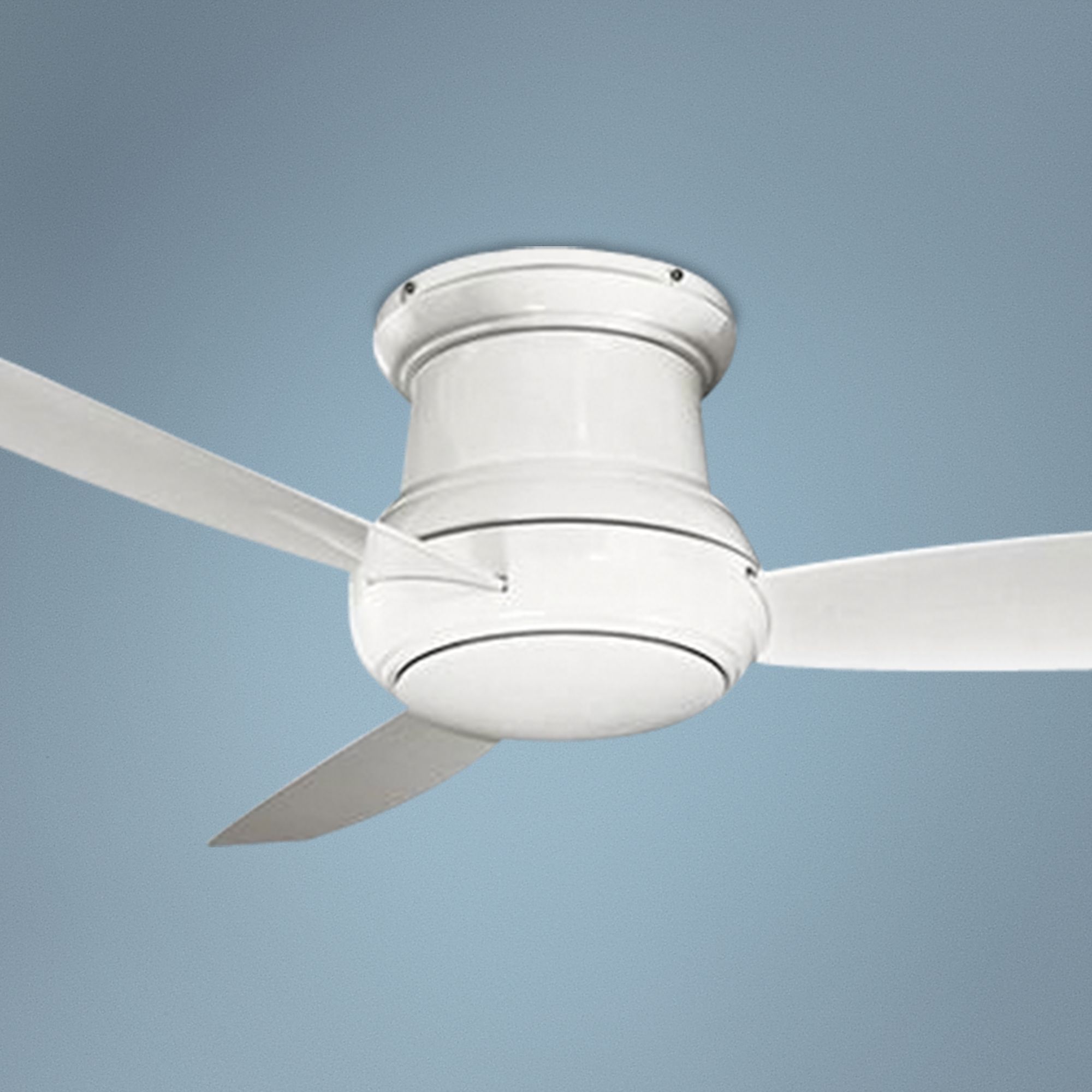 52" Minka Concept II Wet Location White Hugger Ceiling Fan