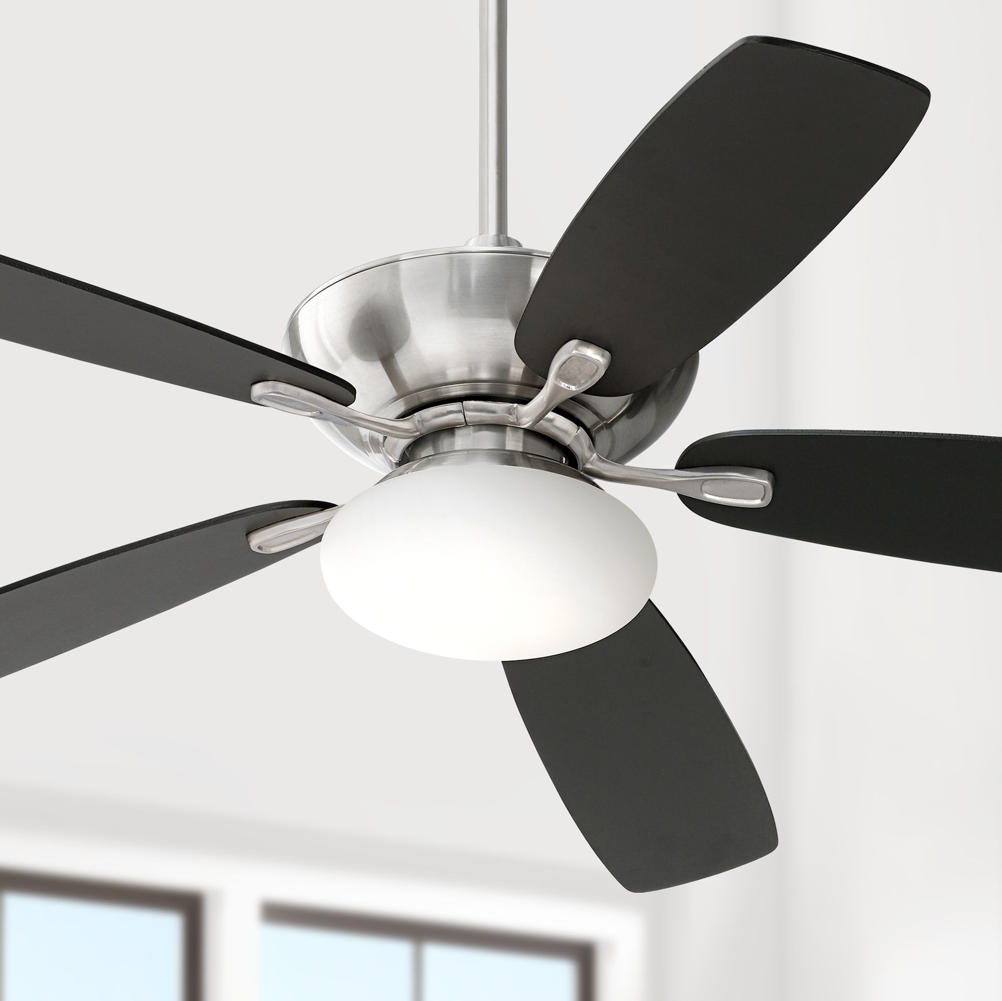 52" Casa Vieja Flex Brushed Nickel Ceiling Fan