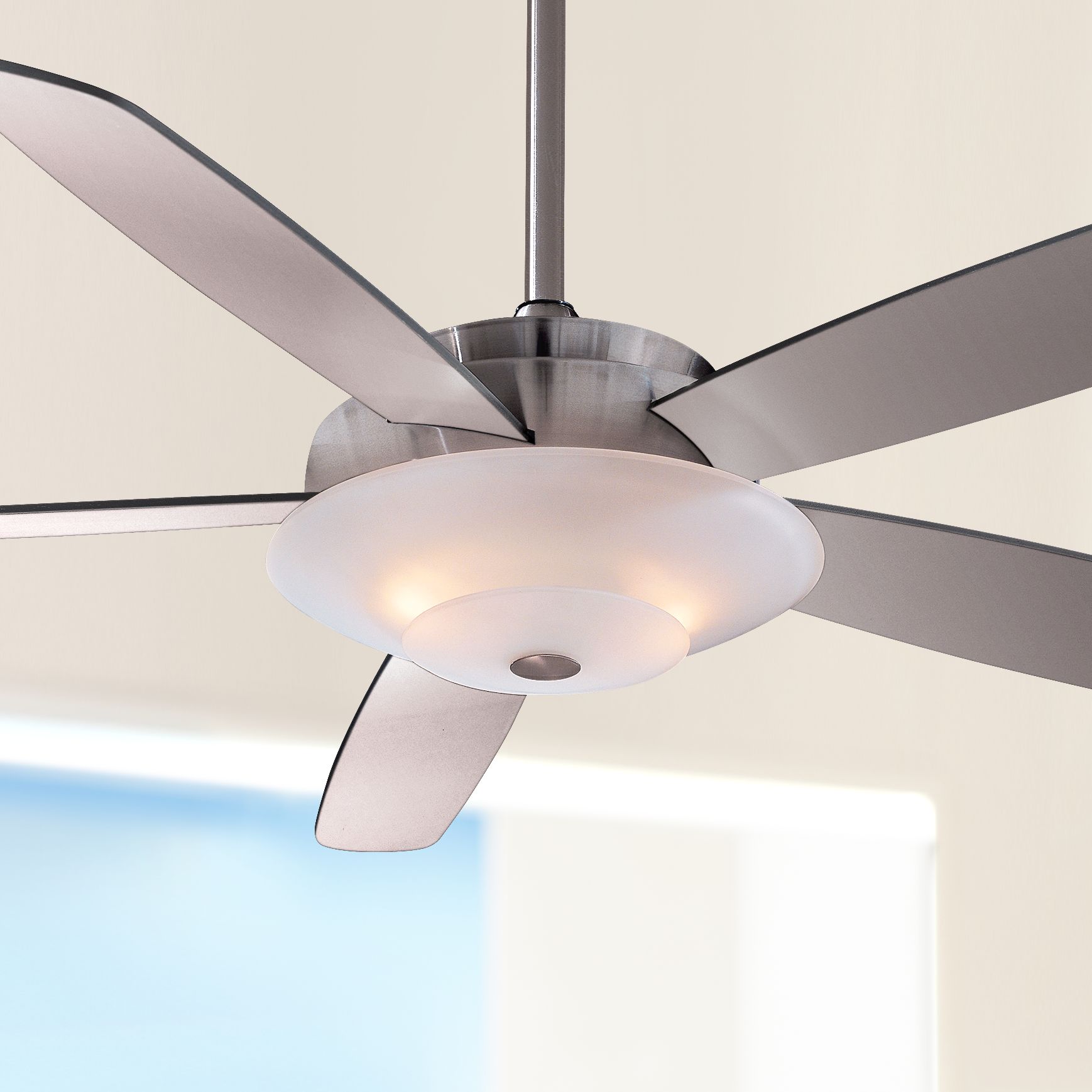 54 Minka Aire Airus Brushed Nickel Ceiling Fan 66050 On Popscreen