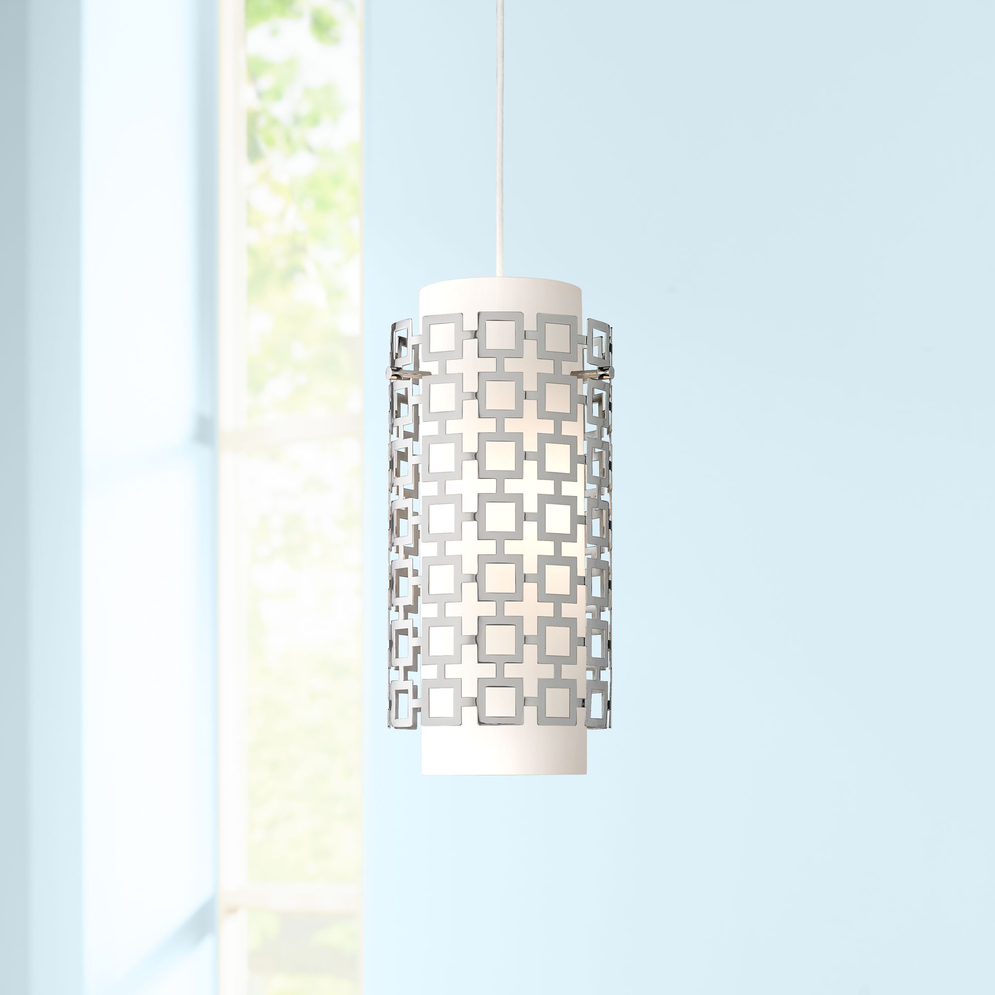 Jonathan Adler Parker Collection Nickel Pendant Light
