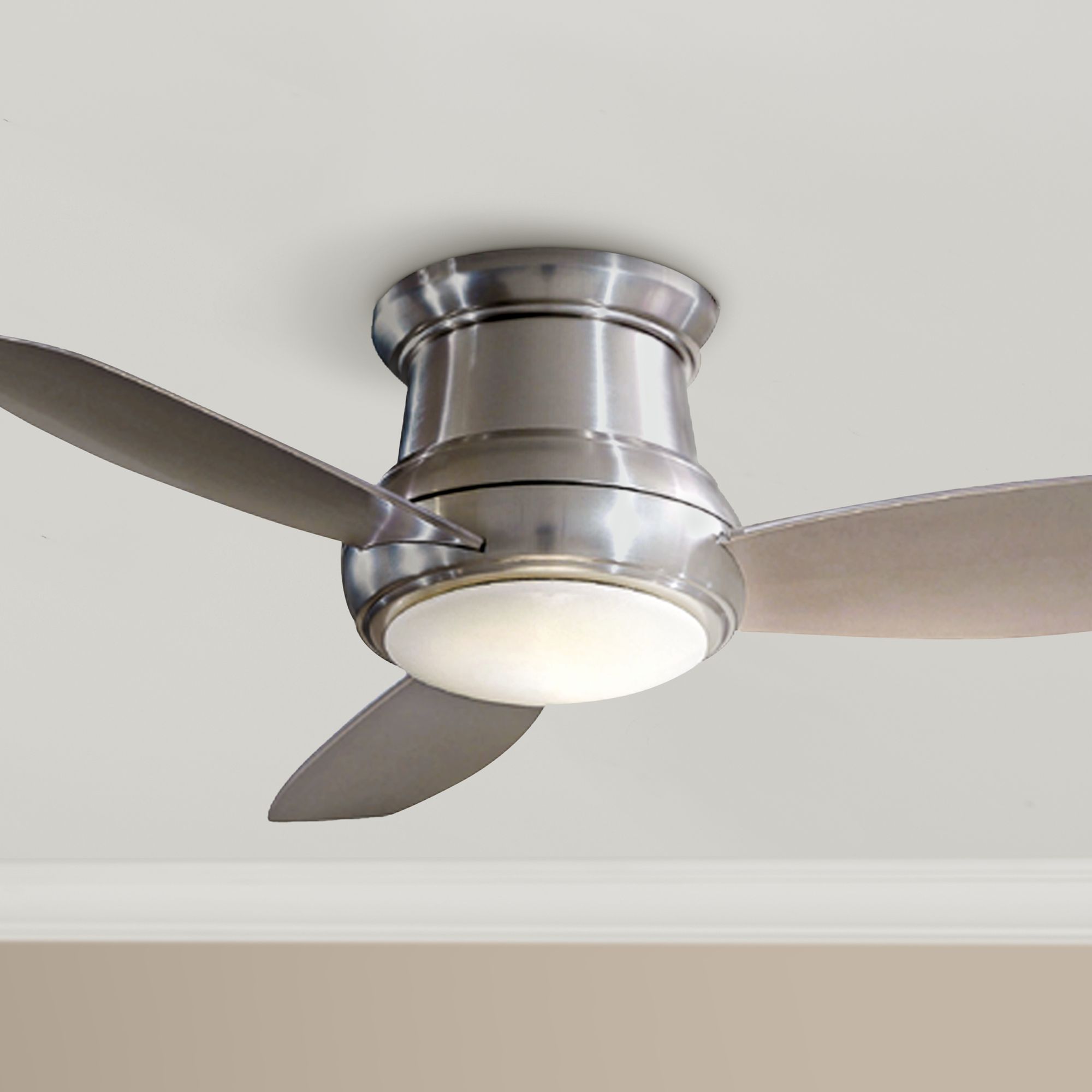 52" Minka Aire Concept II Brushed Nickel Hugger Ceiling Fan