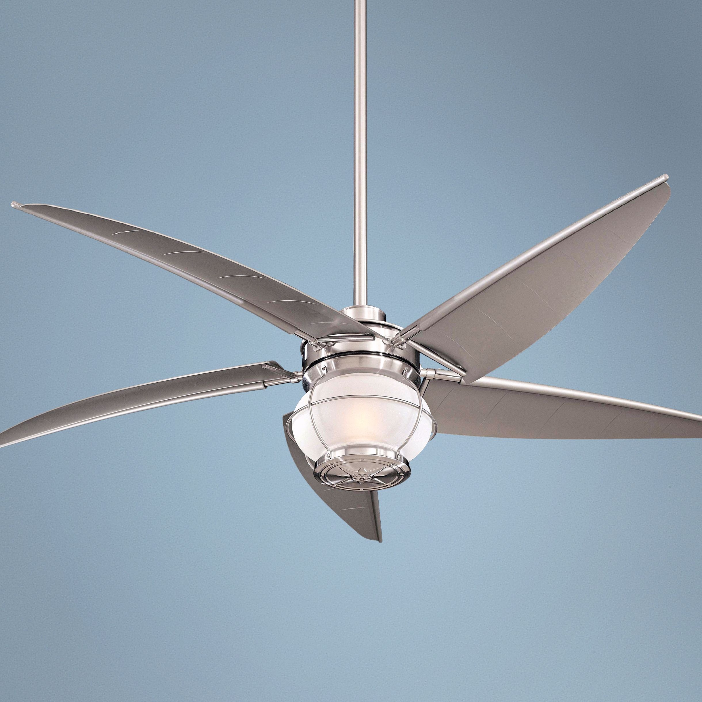 60" Minka Magellan Brushed Nickel Wet Location Ceiling Fan