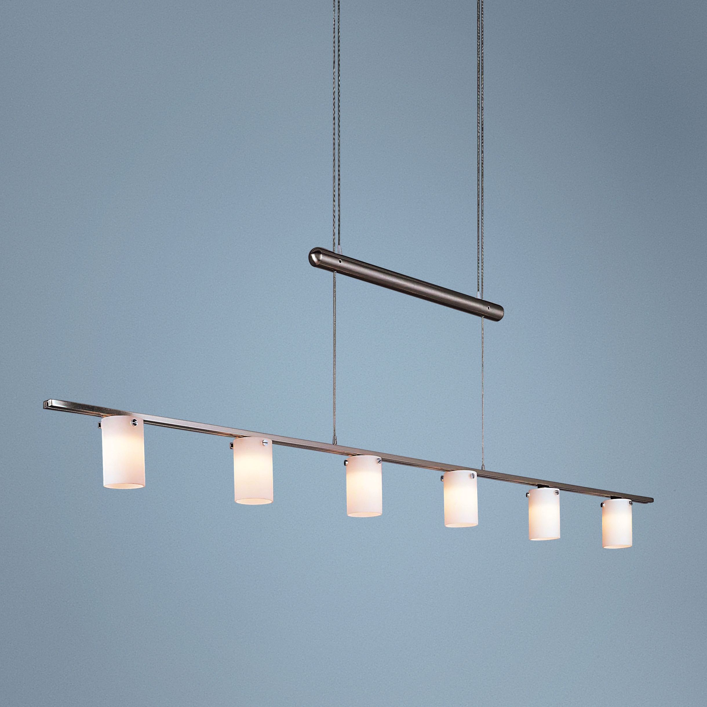 George Kovacs Adjustable Six Light Bar Chandelier