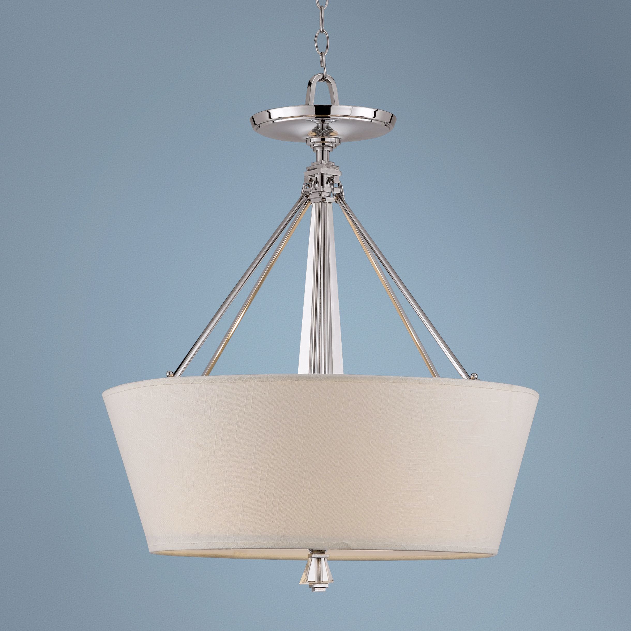 Deluxe Collection Polished Chrome Pendant Chandelier