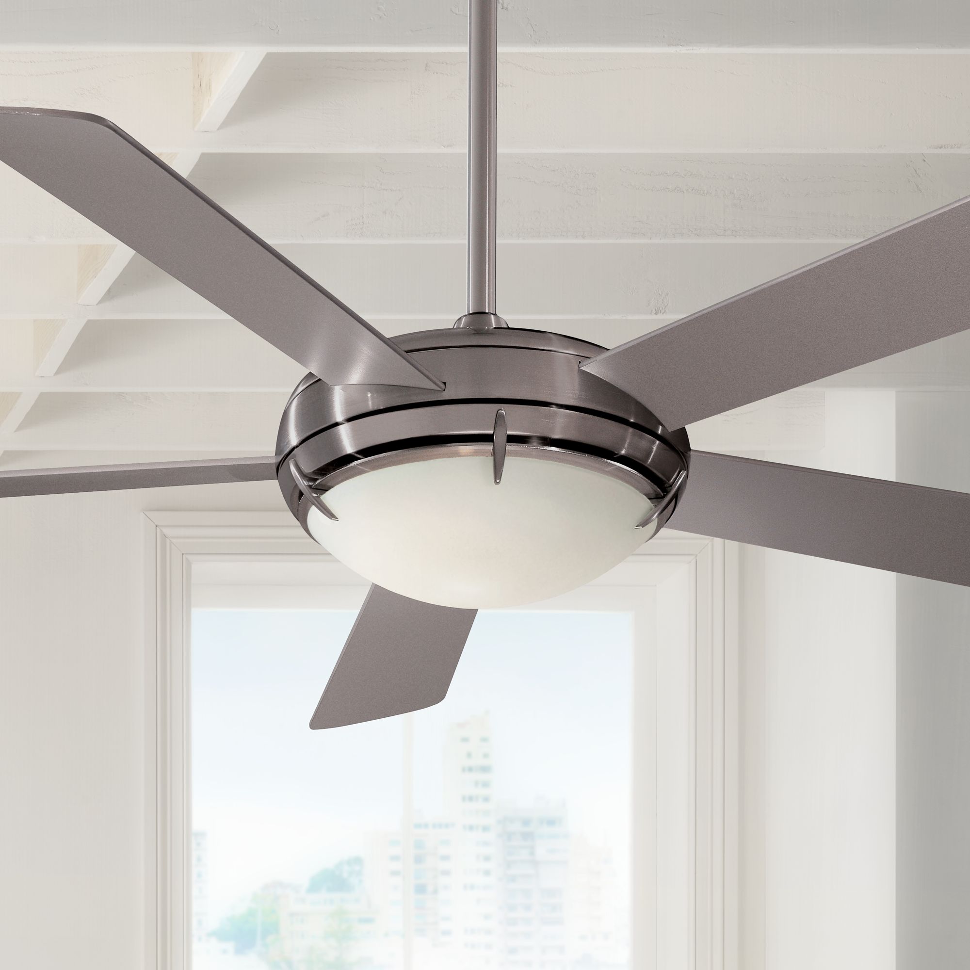 54" Minka Aire Brushed Nickel Como™ Ceiling Fan
