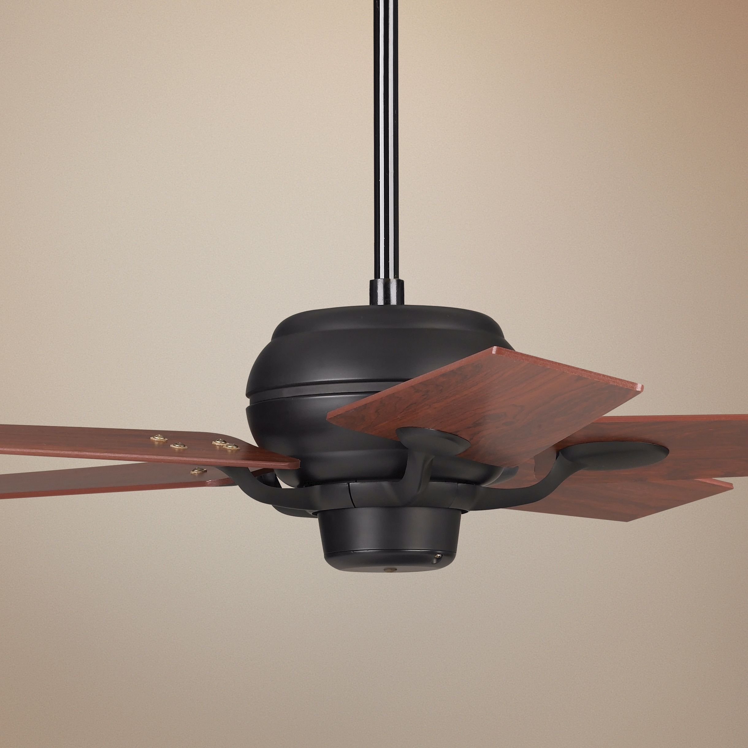 52" Casa Optima Black Contemporary Cherry Blades Ceiling Fan