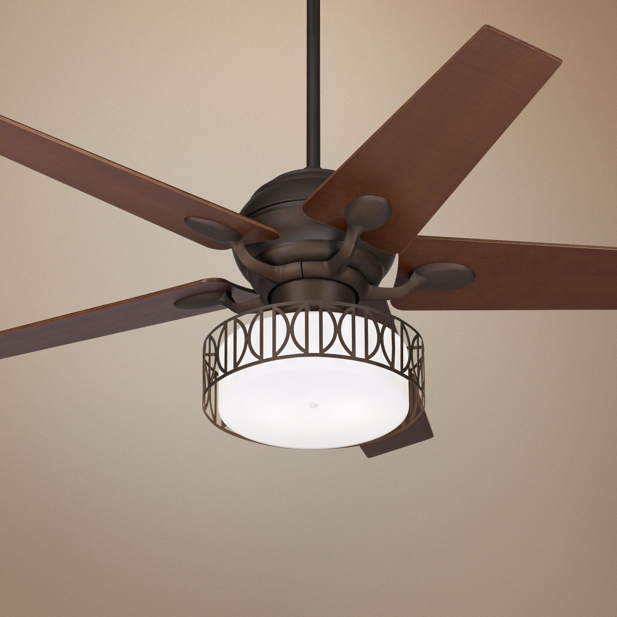 52" Casa Optima Oil-Rubbed Bronze Ceiling Fan with Light Kit