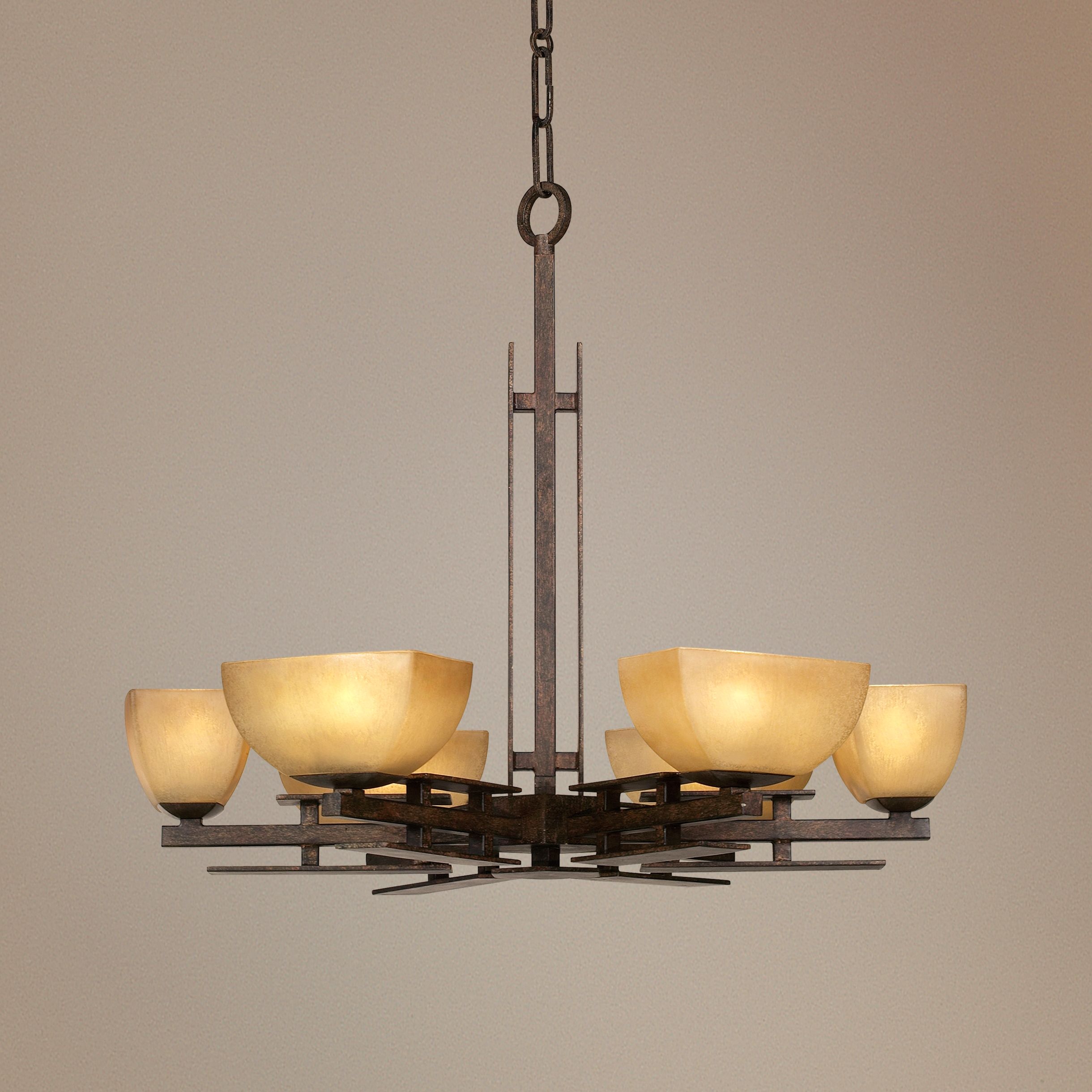Lineage Collection 29" Wide Six Light Chandelier