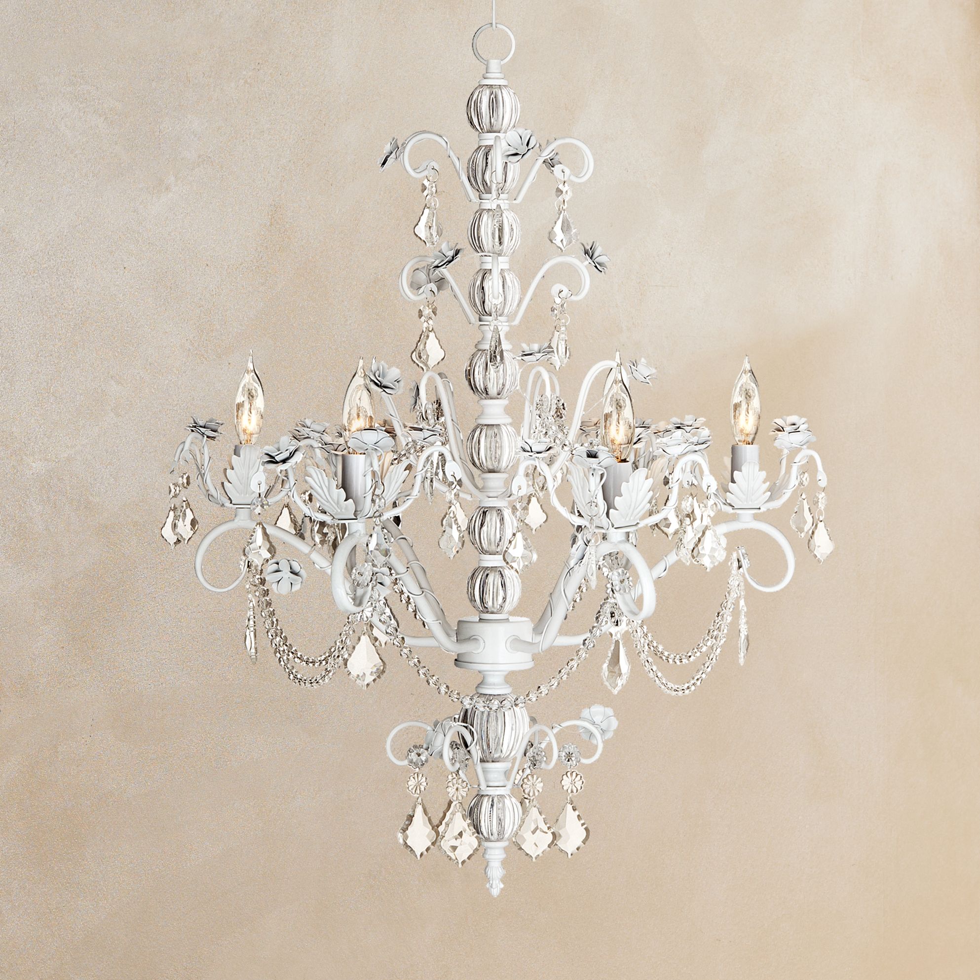 Kathy Ireland Dorset Swag Plug-In Style 6-Light Chandelier
