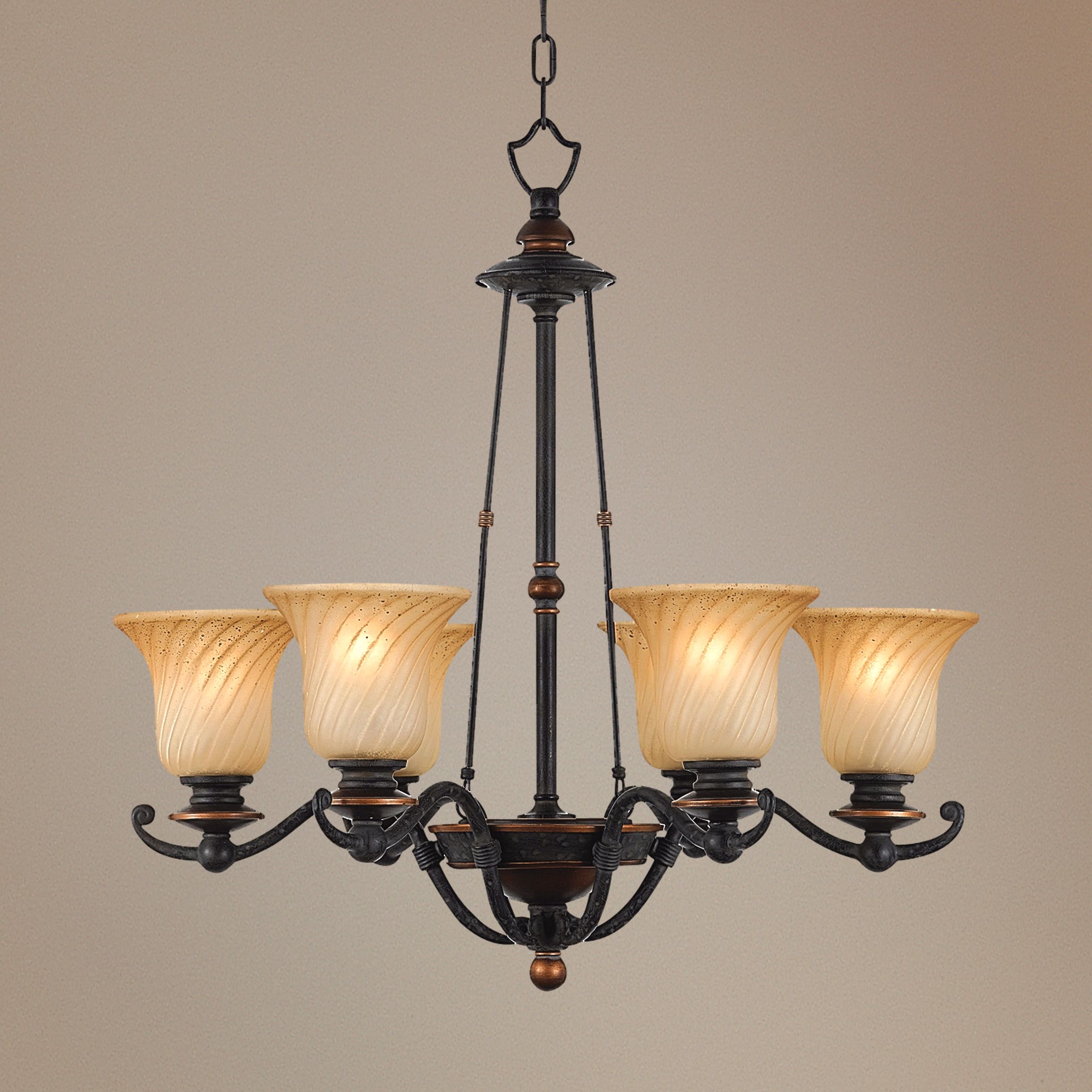 Genova Collection 26" Wide Six Light Chandelier