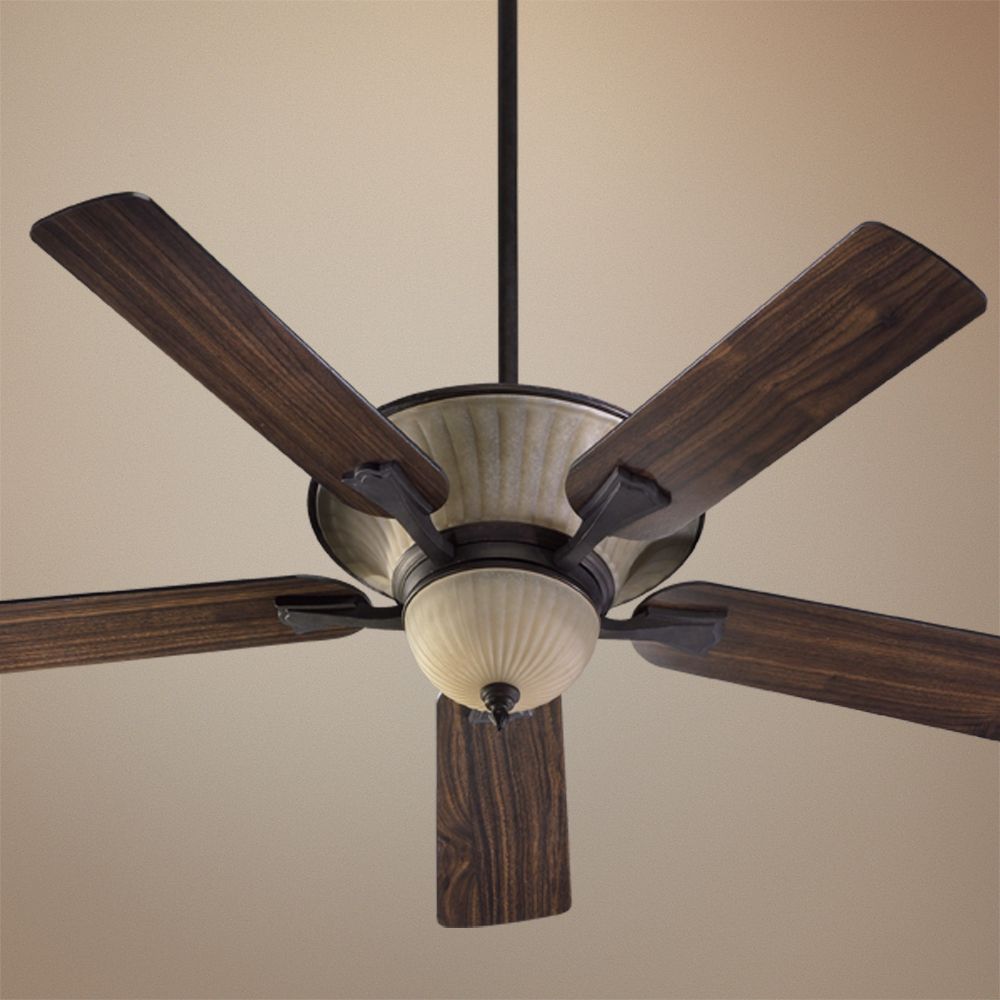 52" Quorum Clayton Toasted Sienna Ceiling Fan