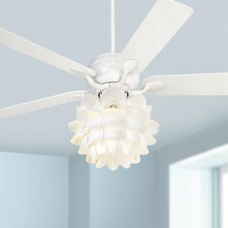 ... Flower Light Kit White Ceiling Fan - #86645-89810-K9774 | Lamps Plus