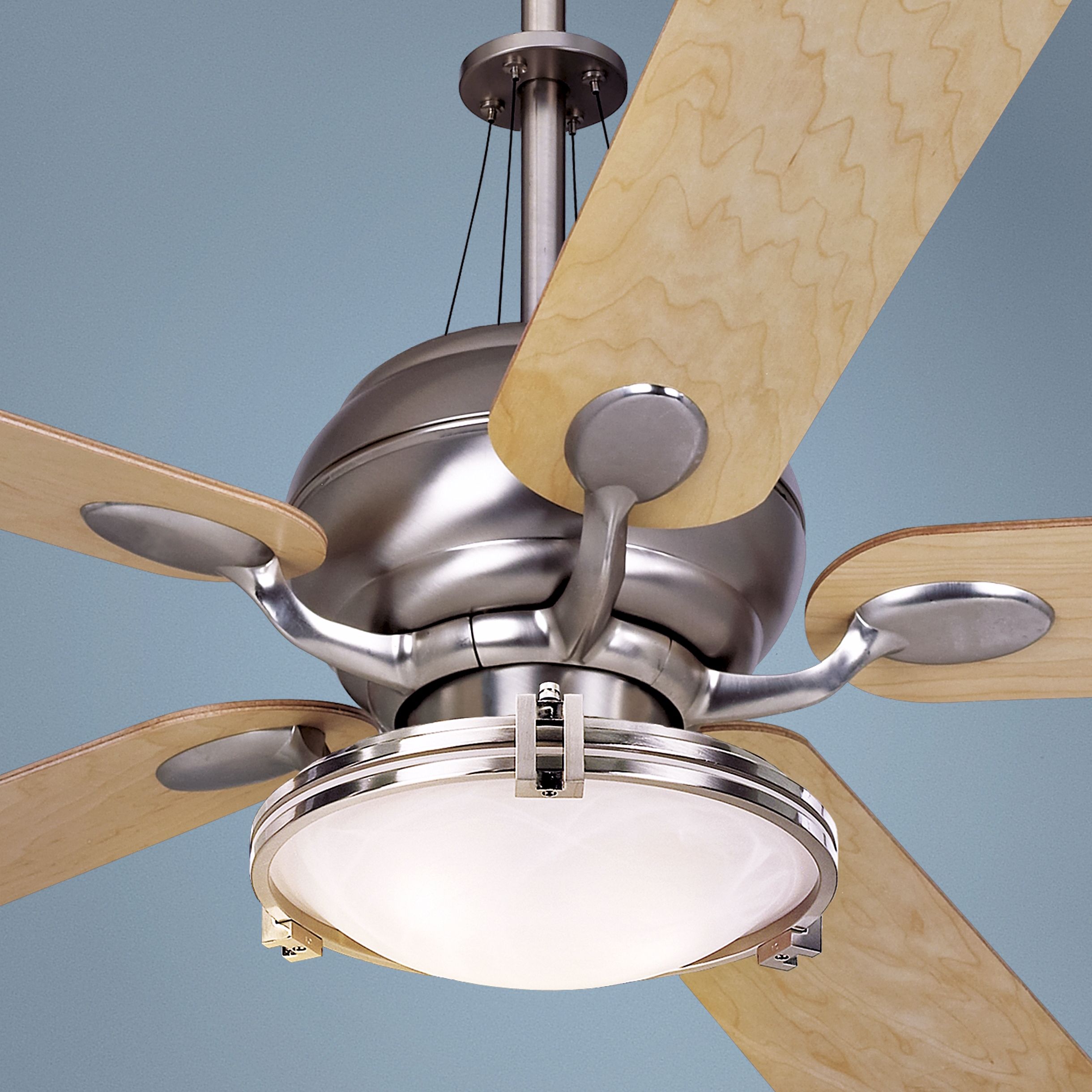 52" Casa Optima™ Brushed Steel Ceiling Fan