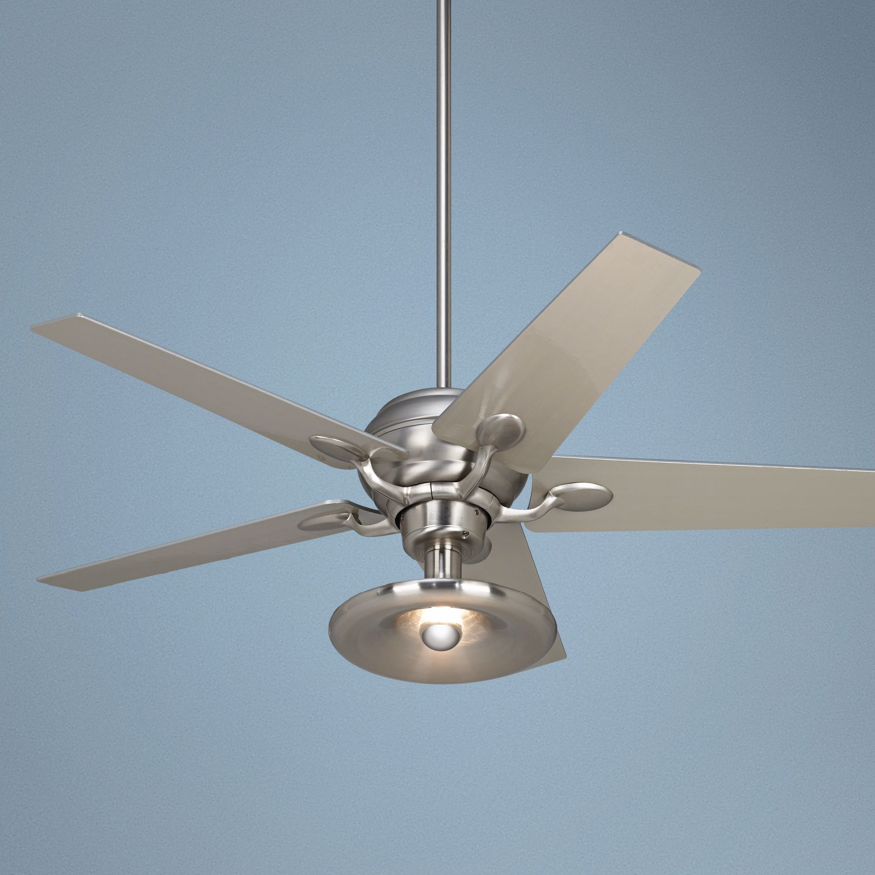 Casa Optima™ Brushed Steel Light Kit Ceiling Fan
