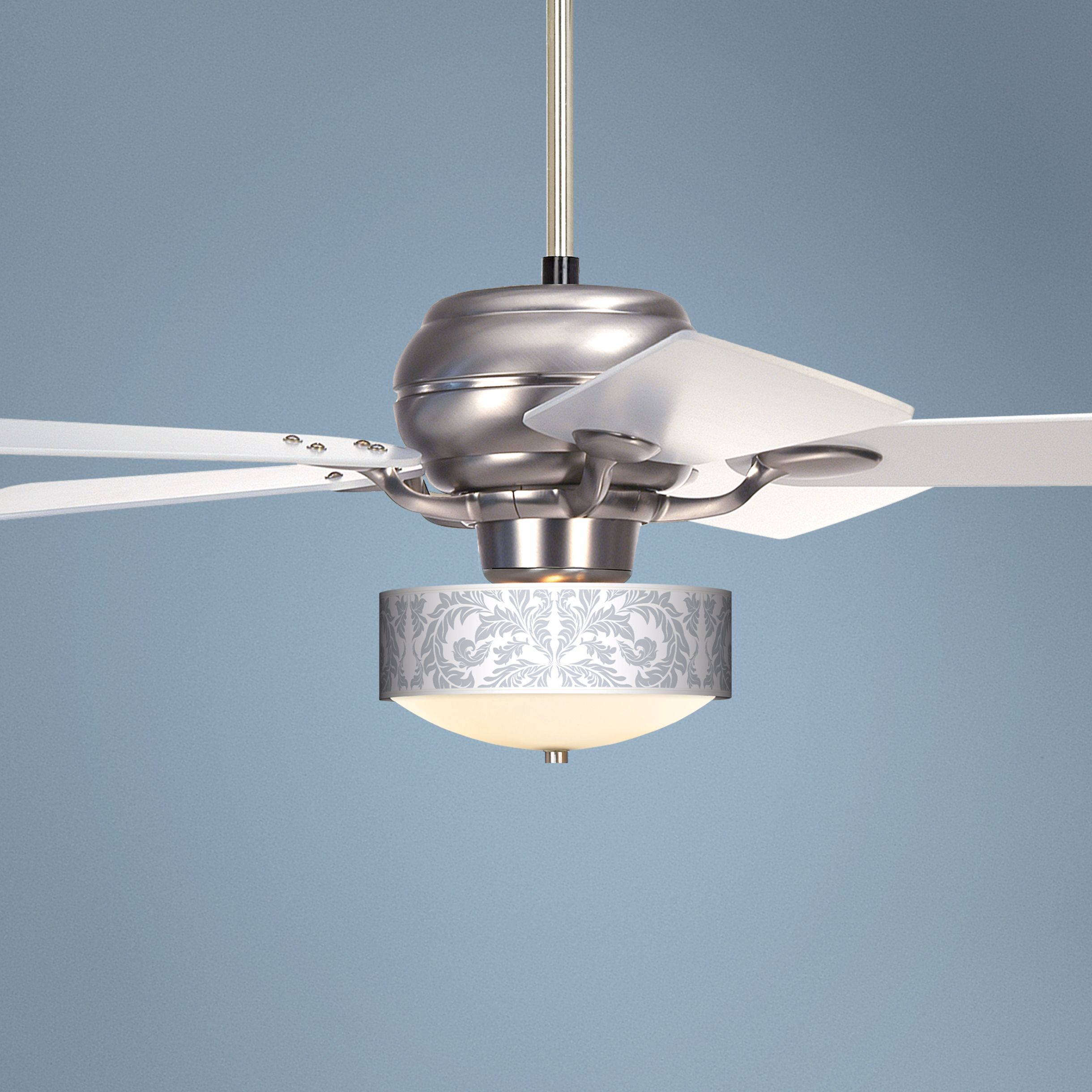 52" Casa Optima™ Silver Baroque Ceiling Fan
