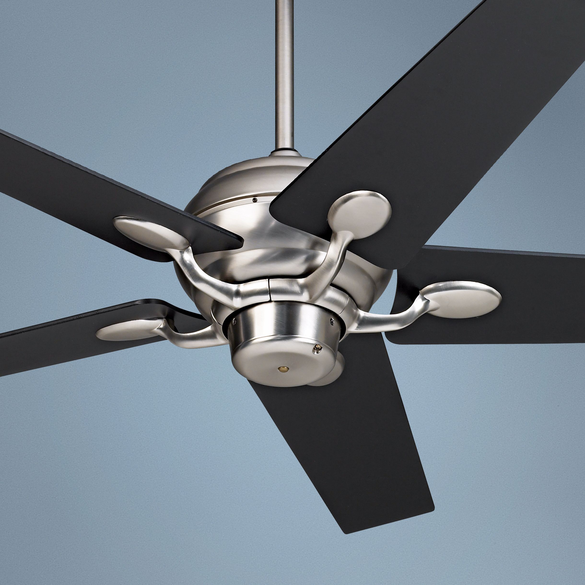 52" Casa Vieja Casa Optima Black Tapered Blades Ceiling Fan