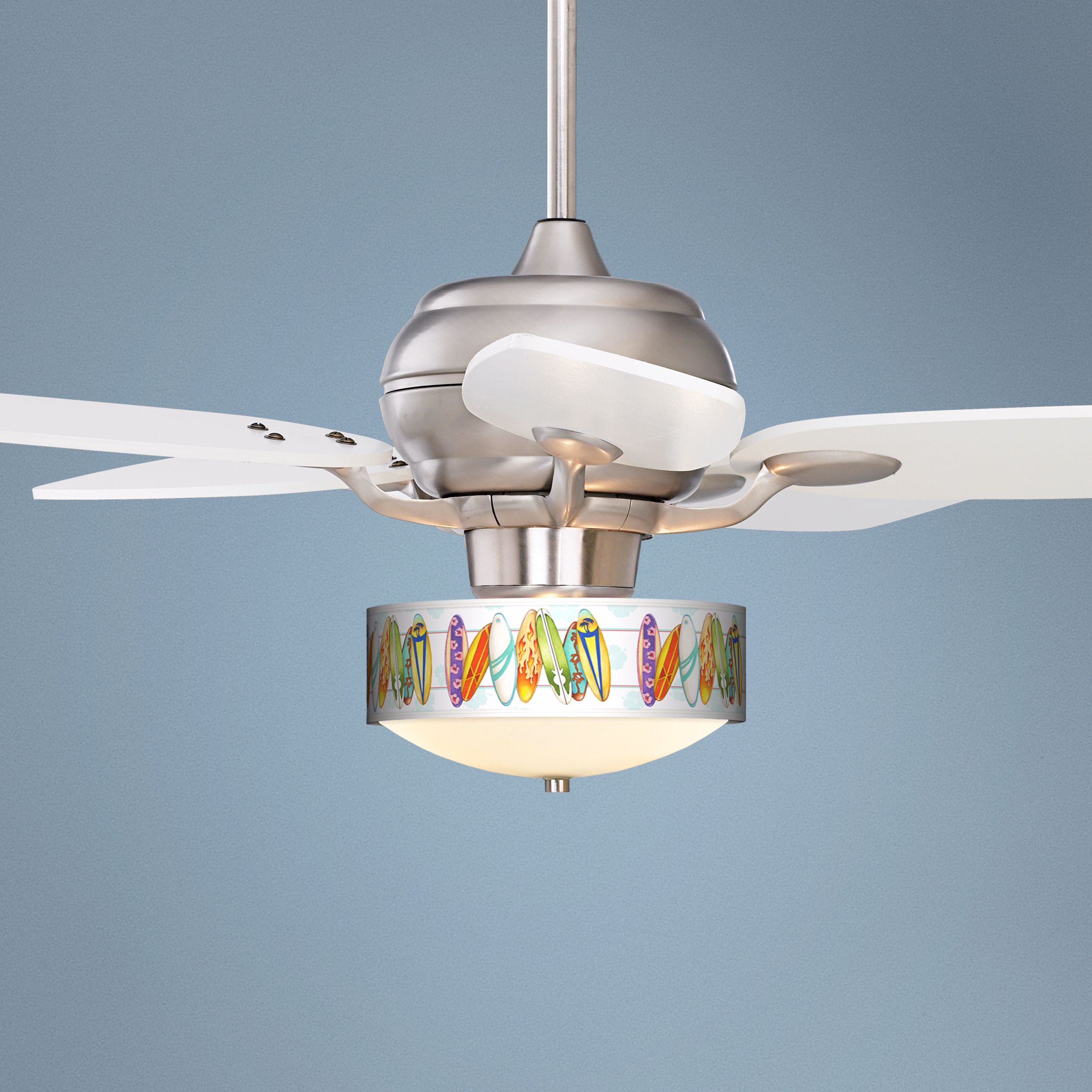 Casa Optima™ Surfboard White Blades Ceiling Fan