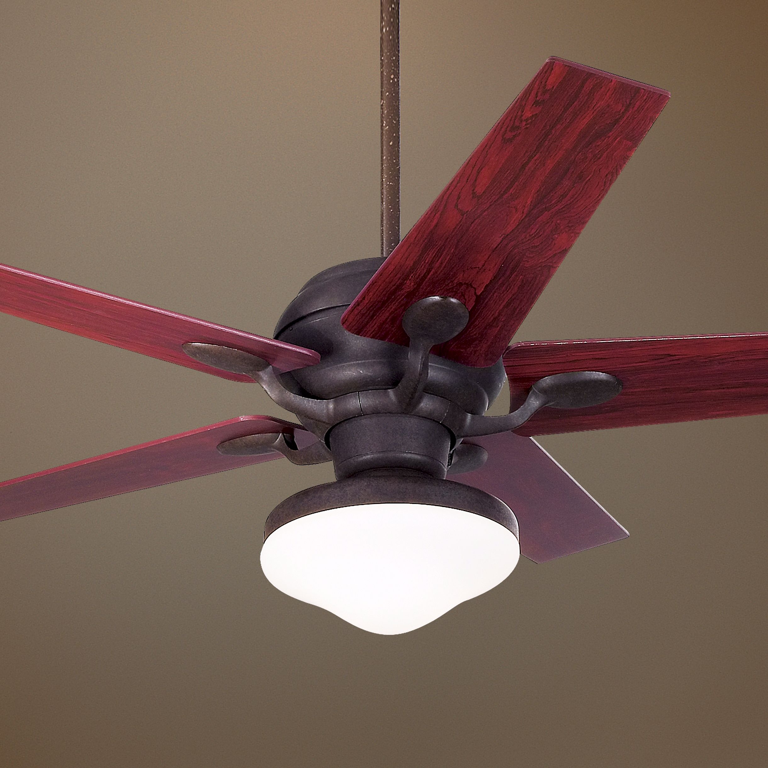 52" Casa Vieja Casa Optima™ Black Cherry Ceiling Fan