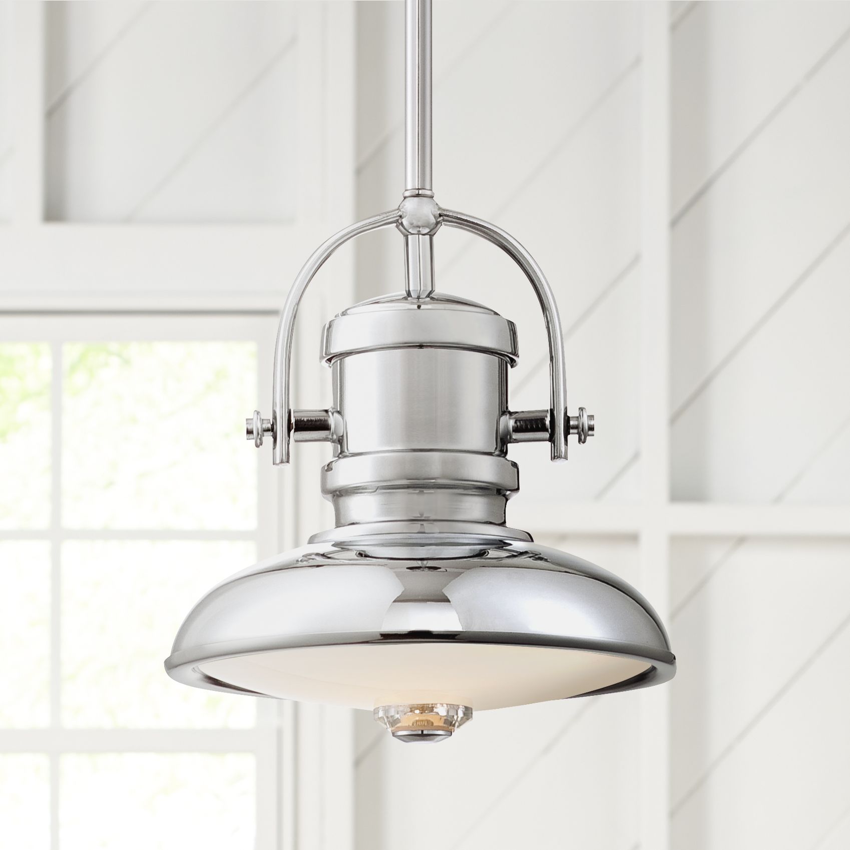 Possini Euro Ritzville 7 Wide Chrome Led Mini Pendant Lamps