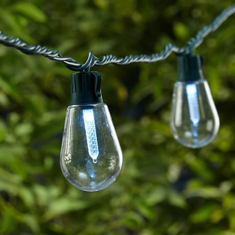 Cool White Old Fashioned Bulb 20-LED String Light - #8K143 Lamps Plus