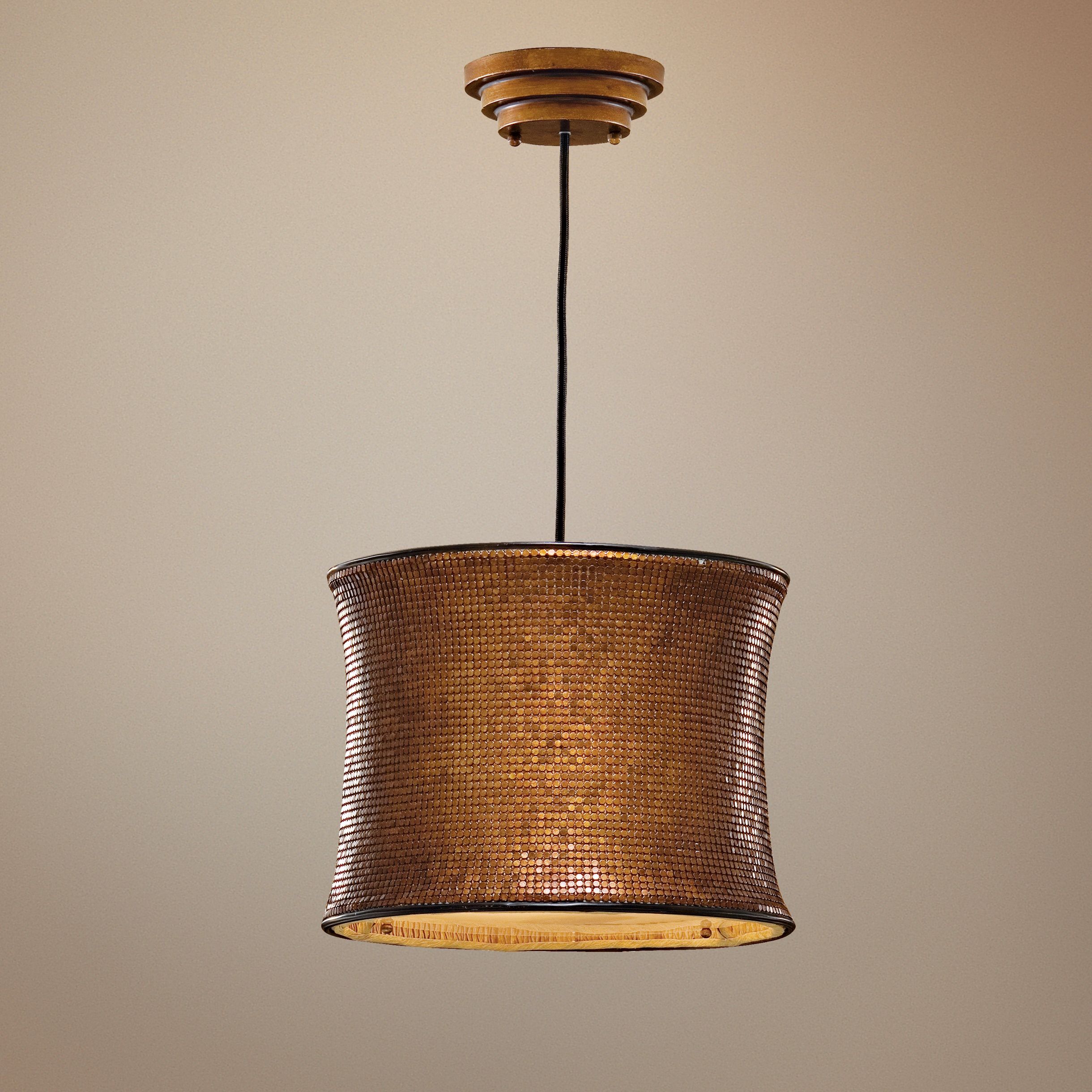 Marcel Collection Copper Hanging Shade Pendant