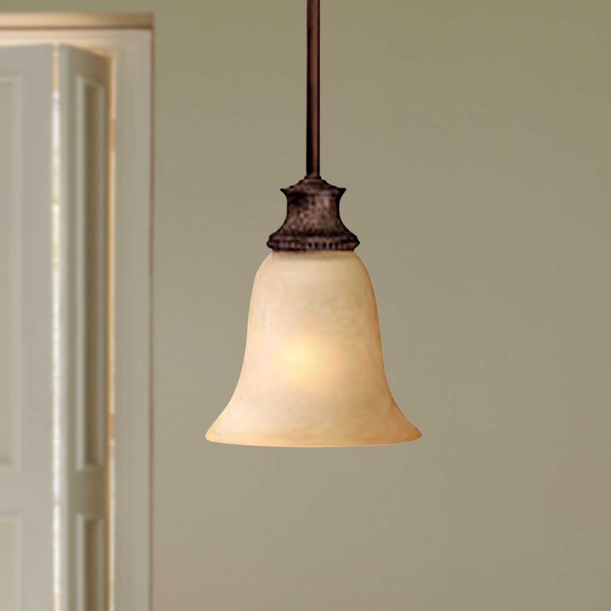 Hill House Collection Burnished Bronze Mini Pendant Light