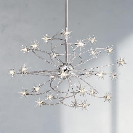 Possini Euro Galaxy Chrome 26" Wide Chandelier