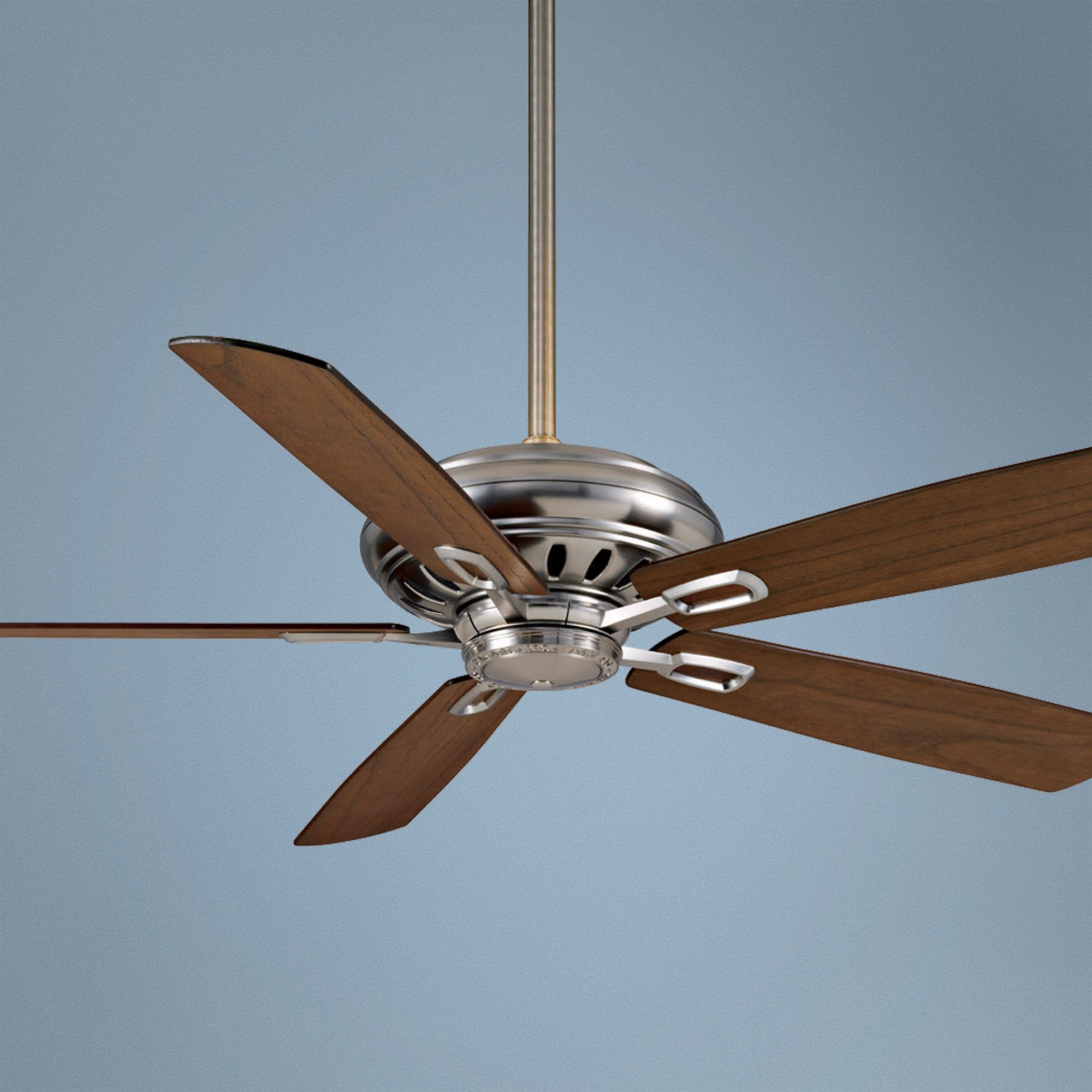 60" Casablanca Holliston Brushed Nickel Ceiling Fan