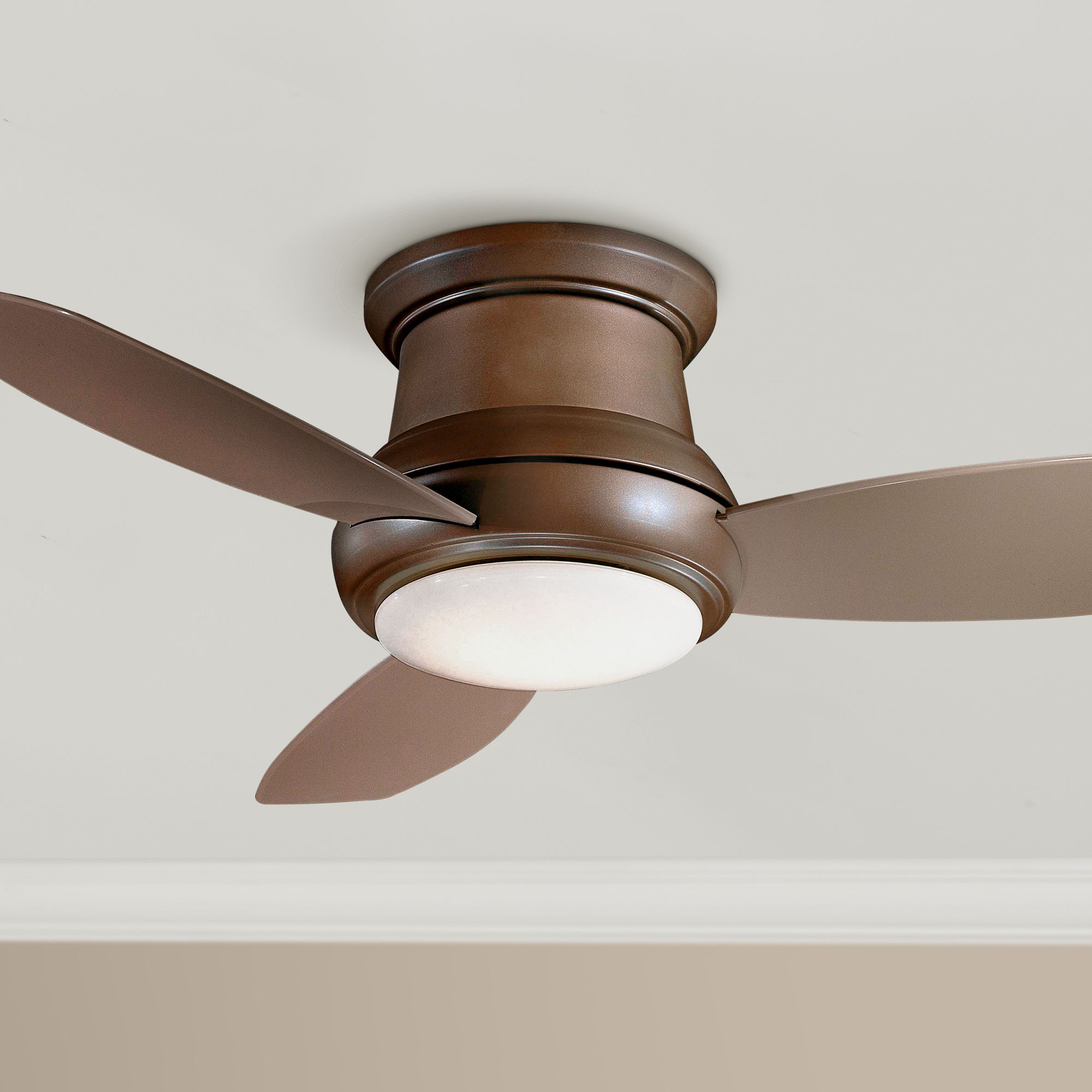 44" Minka Concept II Bronze Hugger Style Ceiling Fan