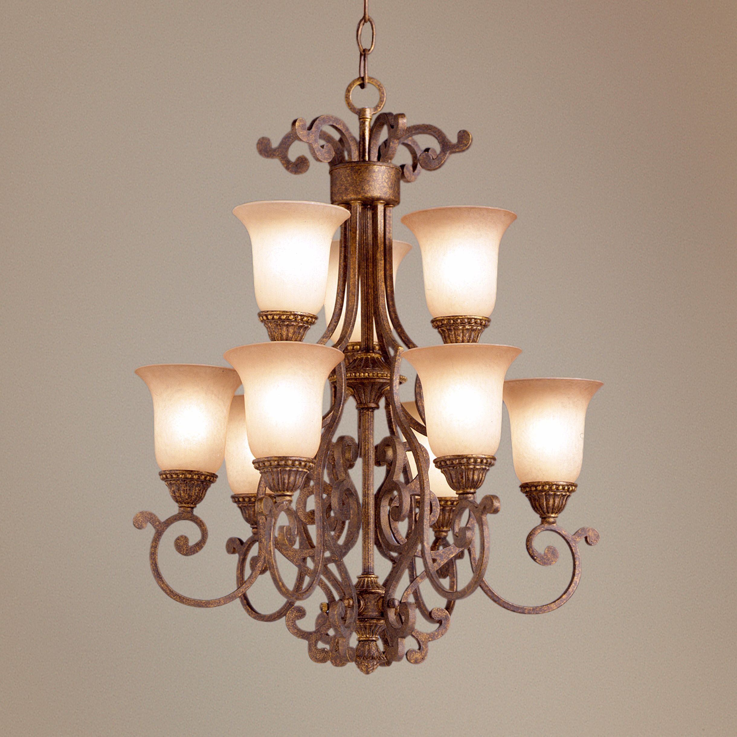 Larissa Collection 18 1/2" 9-Light Mini Chandelier