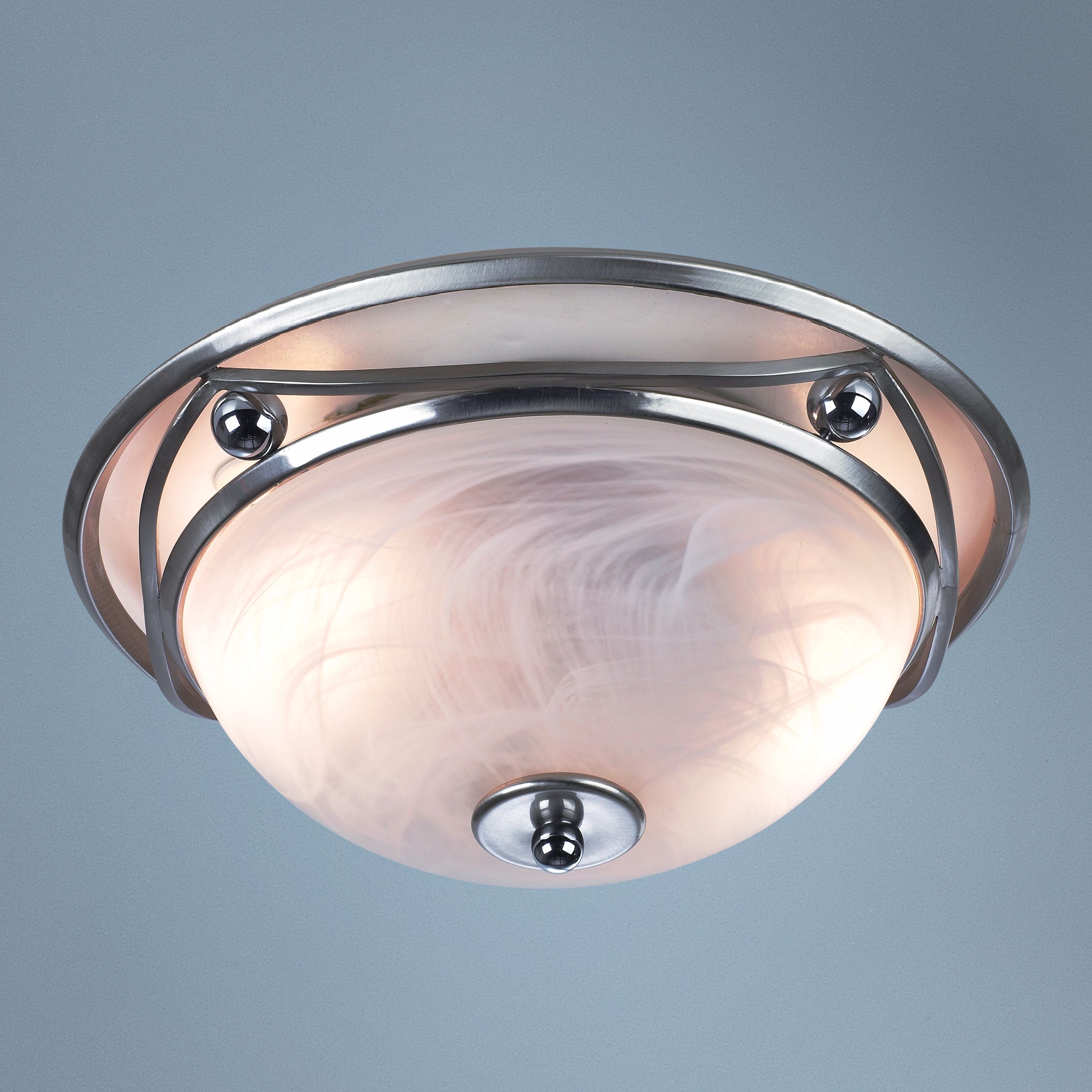 Ball and Wave Flushmount 13" Wide Ceiling Light Fixture