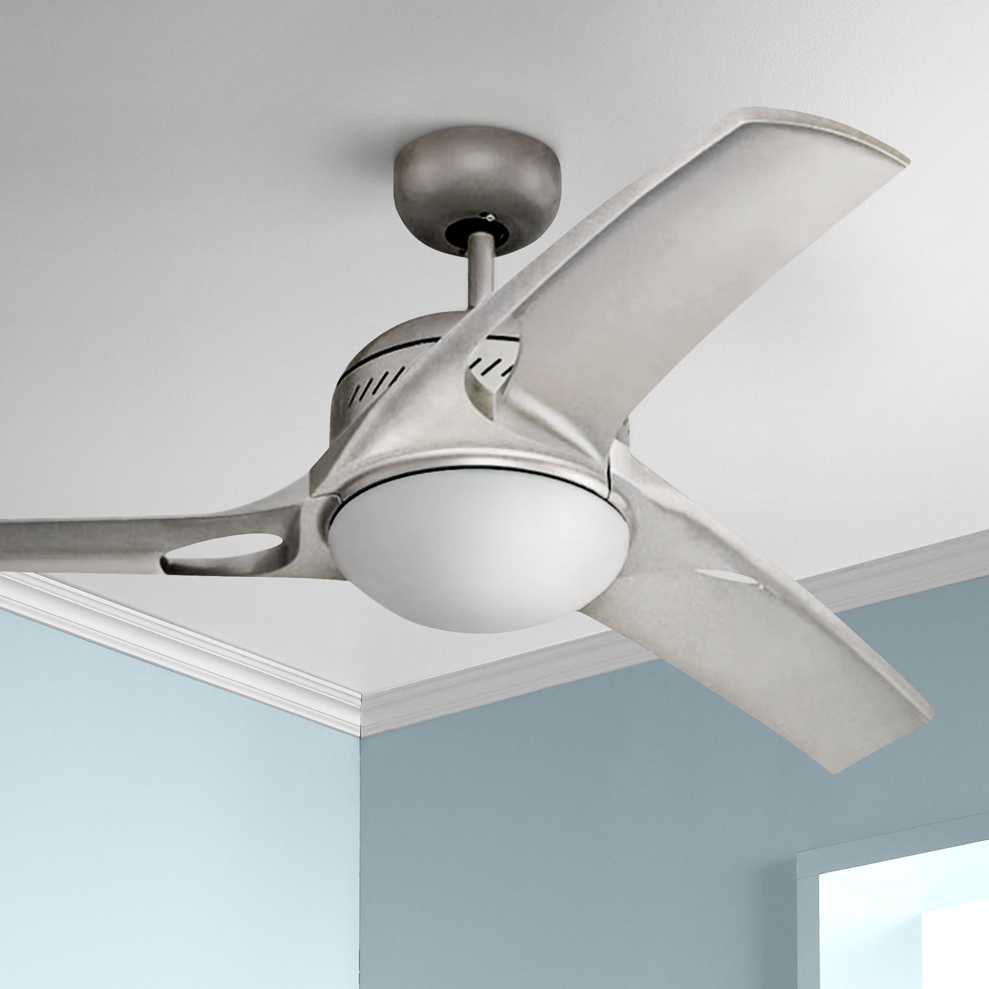 38" Monte Carlo Mach Two Titanium Finish Ceiling Fan