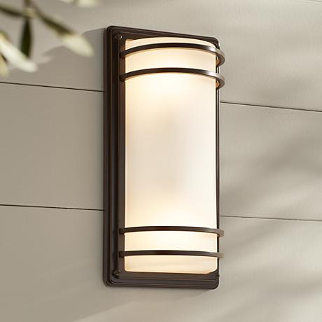 Habitat Collection 16quot; High Indoor Outdoor Wall Light 9C037 - Wall lights, LED bathroom ...