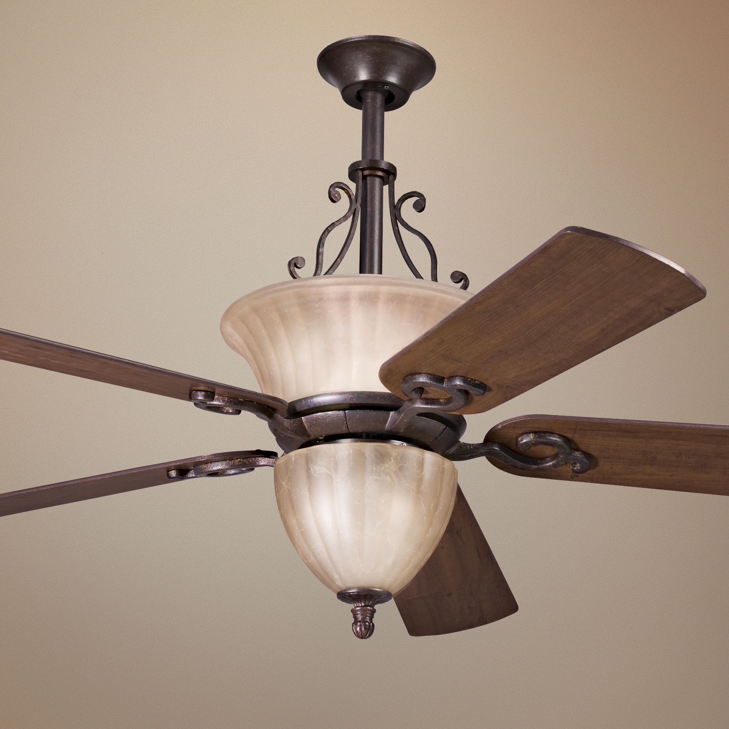 52" Cottage Grove Carre Bronze Ceiling Fan