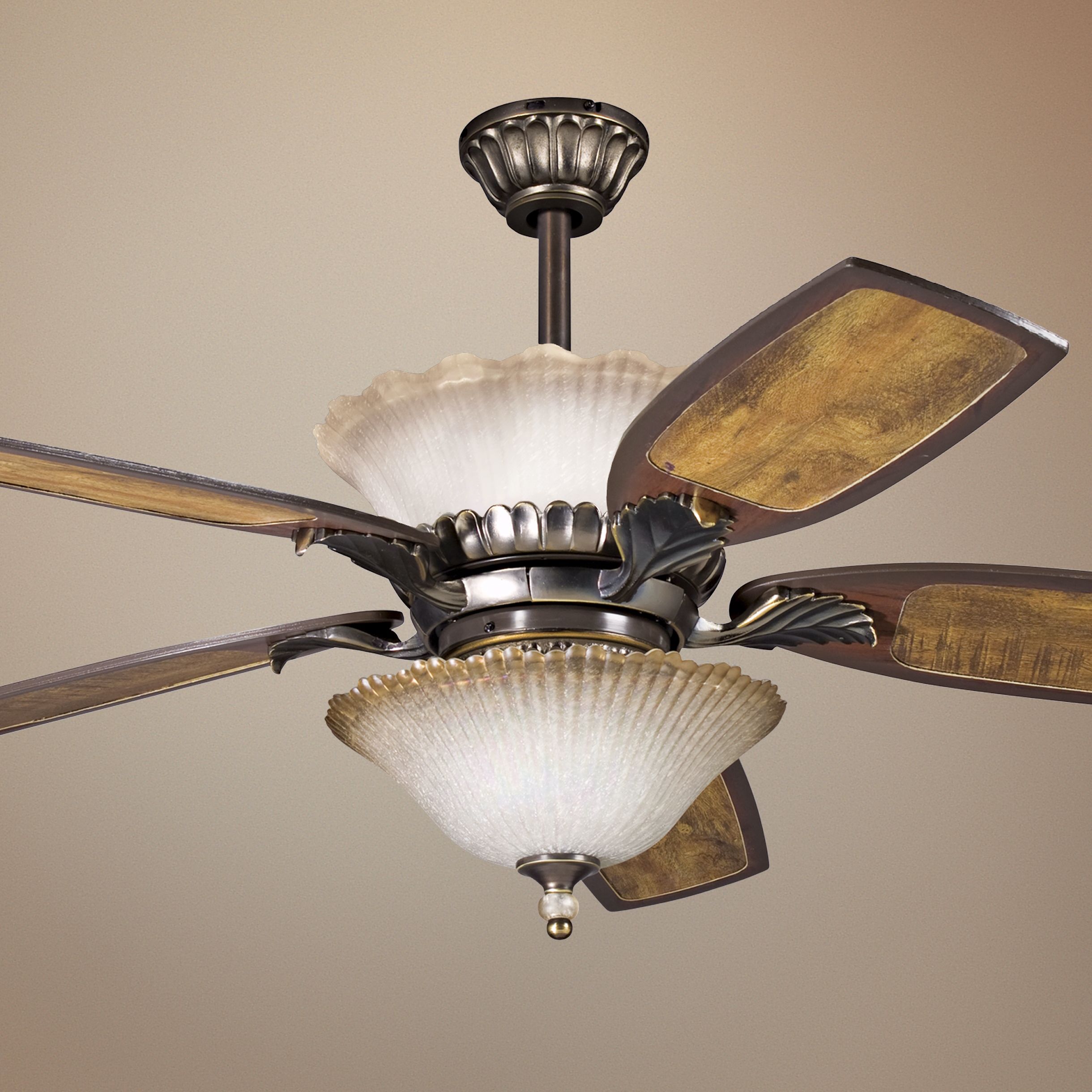 52" Golden Iridescence Bronze with Light Kit Ceiling Fan