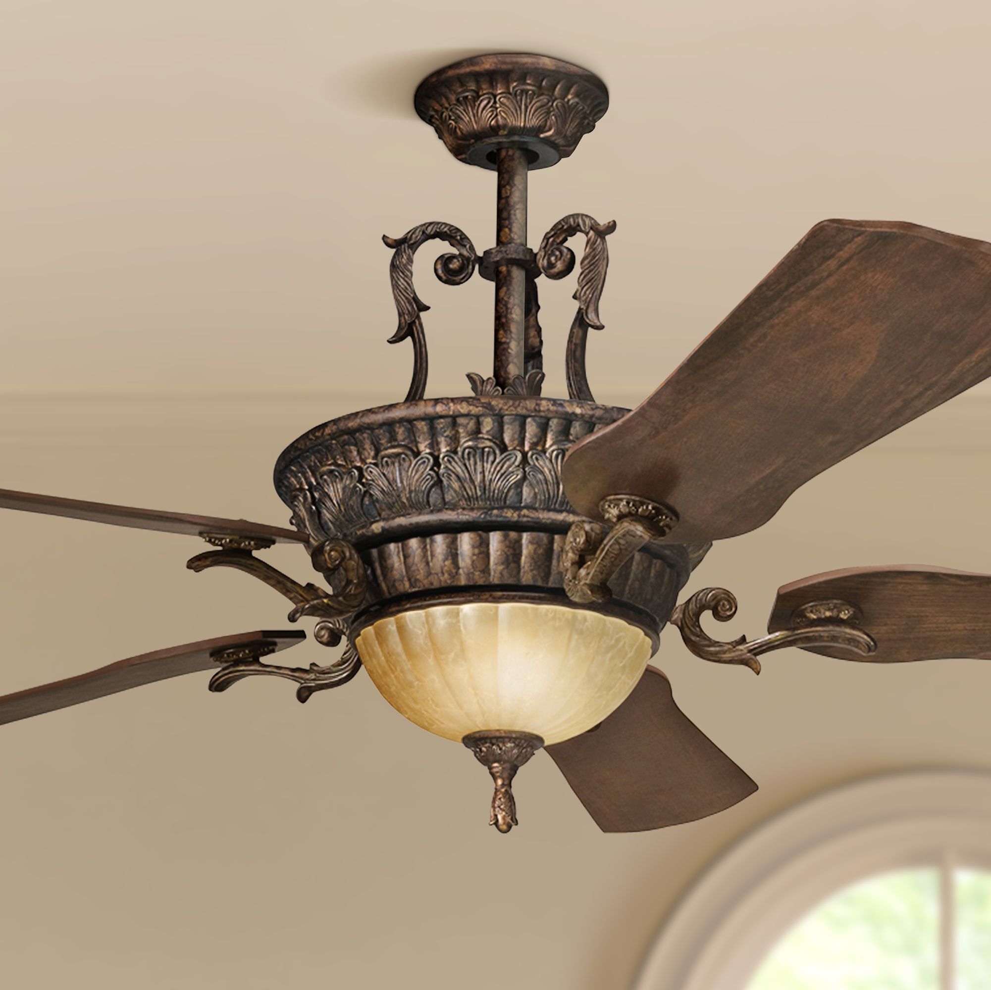 60" Kimberley Berkshire Bronze Ceiling Fan