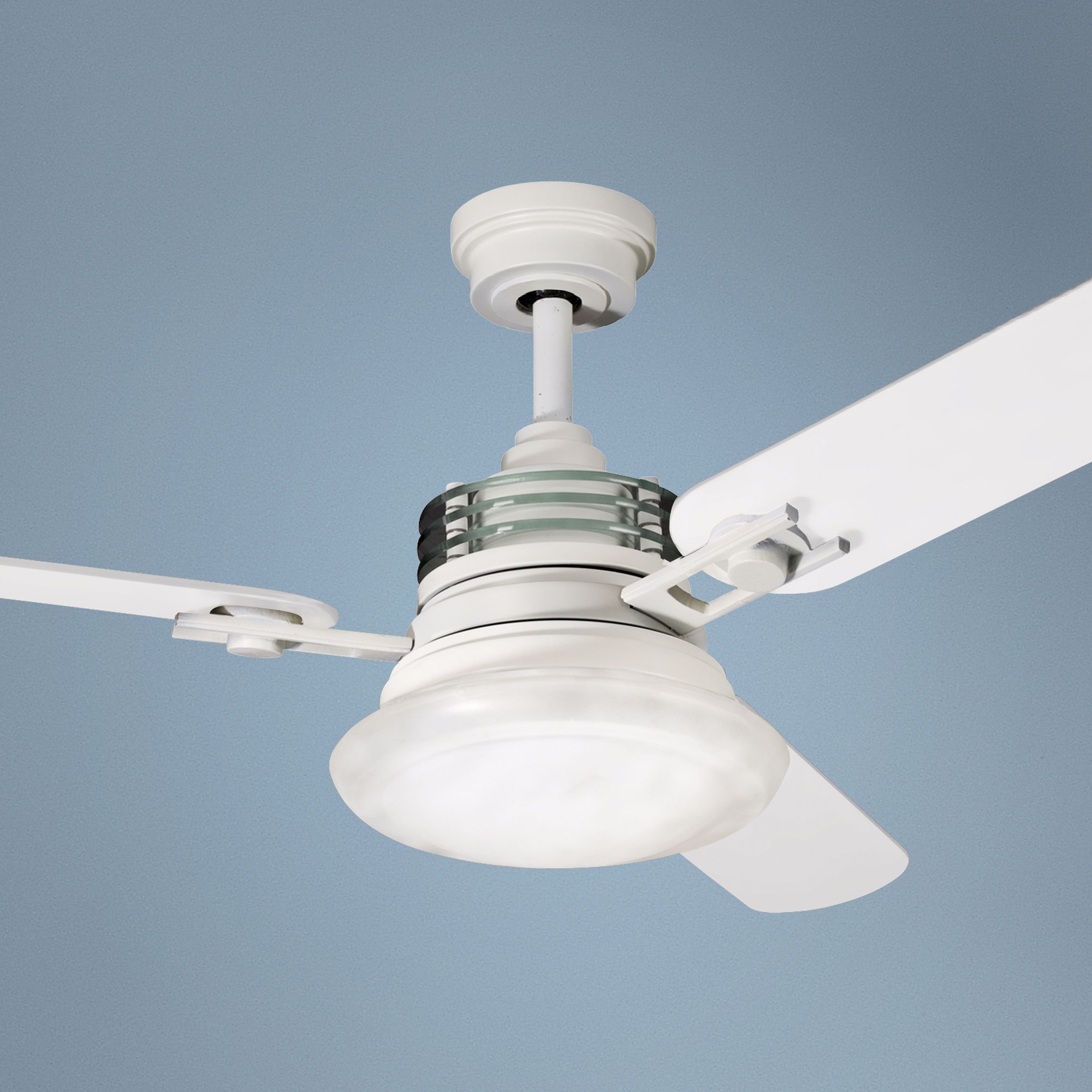 52" Structures Satin Natural White Ceiling Fan