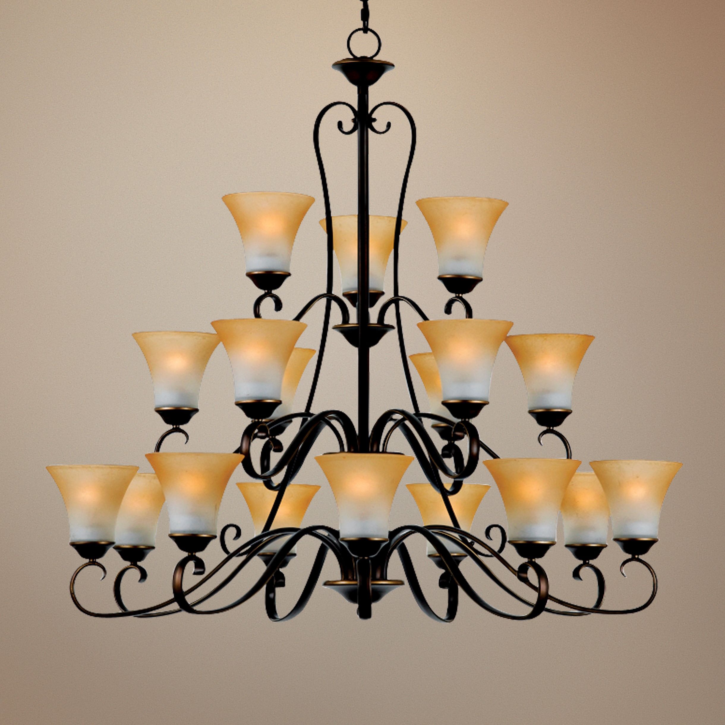 Duchess Palladian Bronze Finish 18-Light Chandelier
