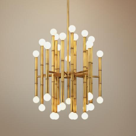 Jonathan Adler Meurice Collection 30-Light Brass Chandelier