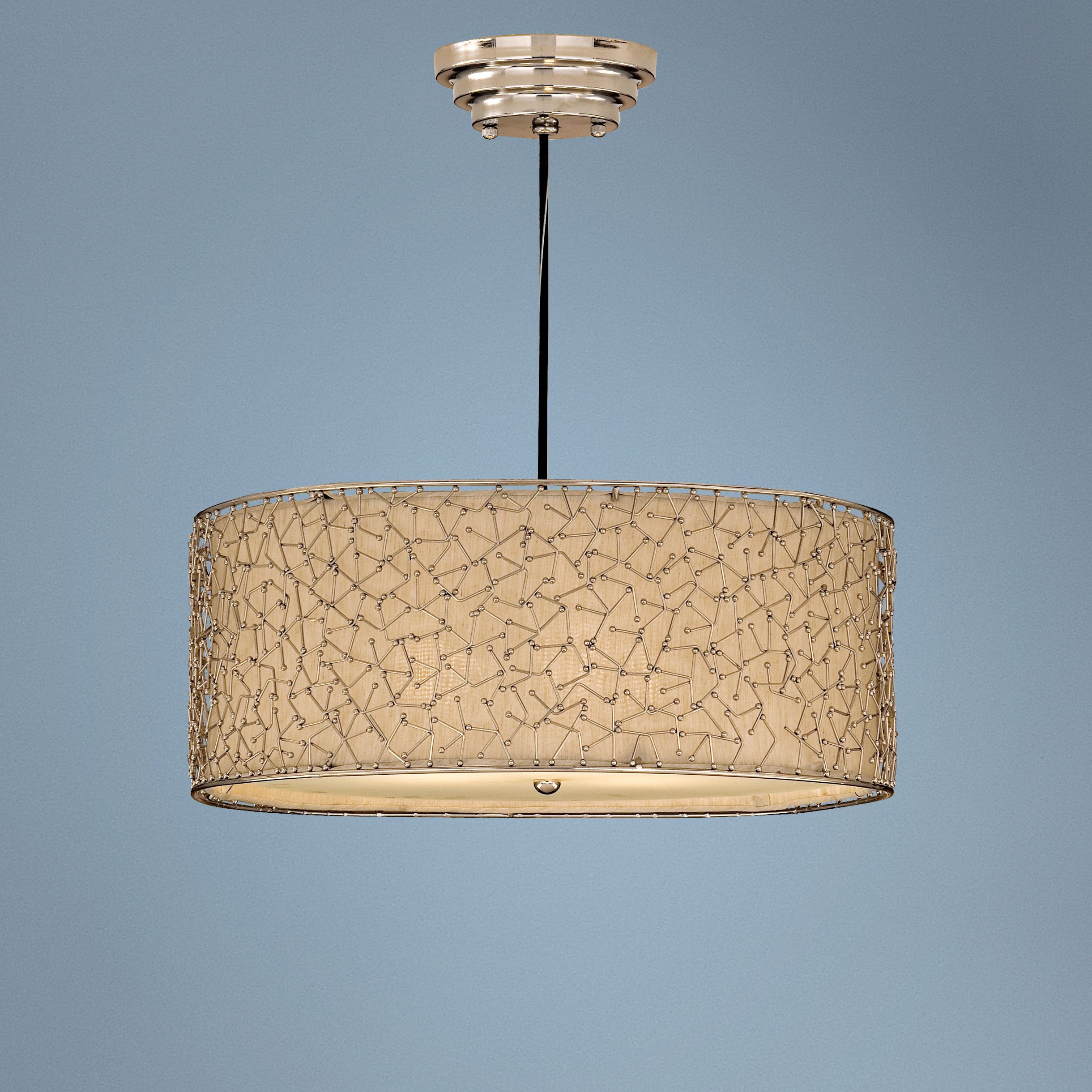 Brandon Collection 3-Light Polished Silver Pendant