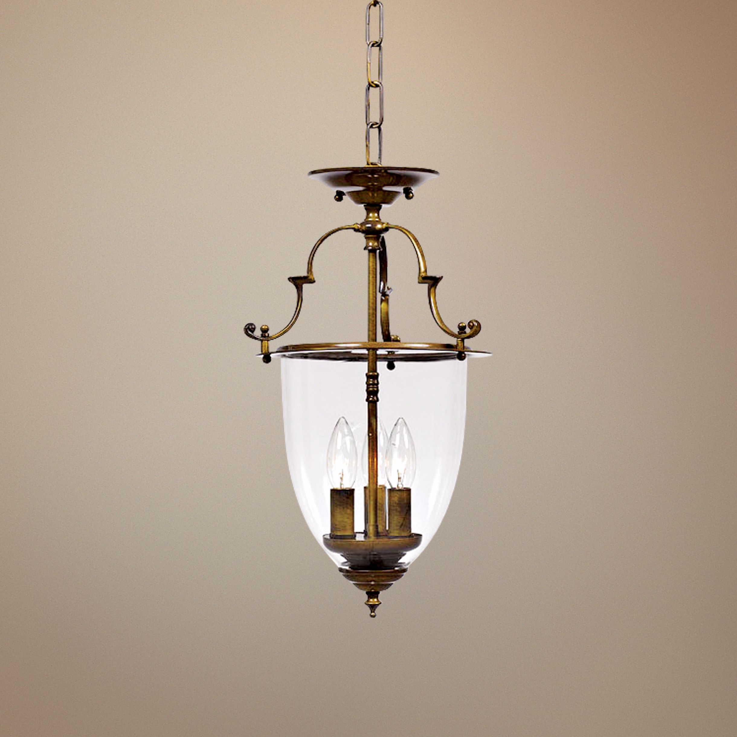 Camden Collection 18 1/4" High Bell Jar Lantern Chandelier