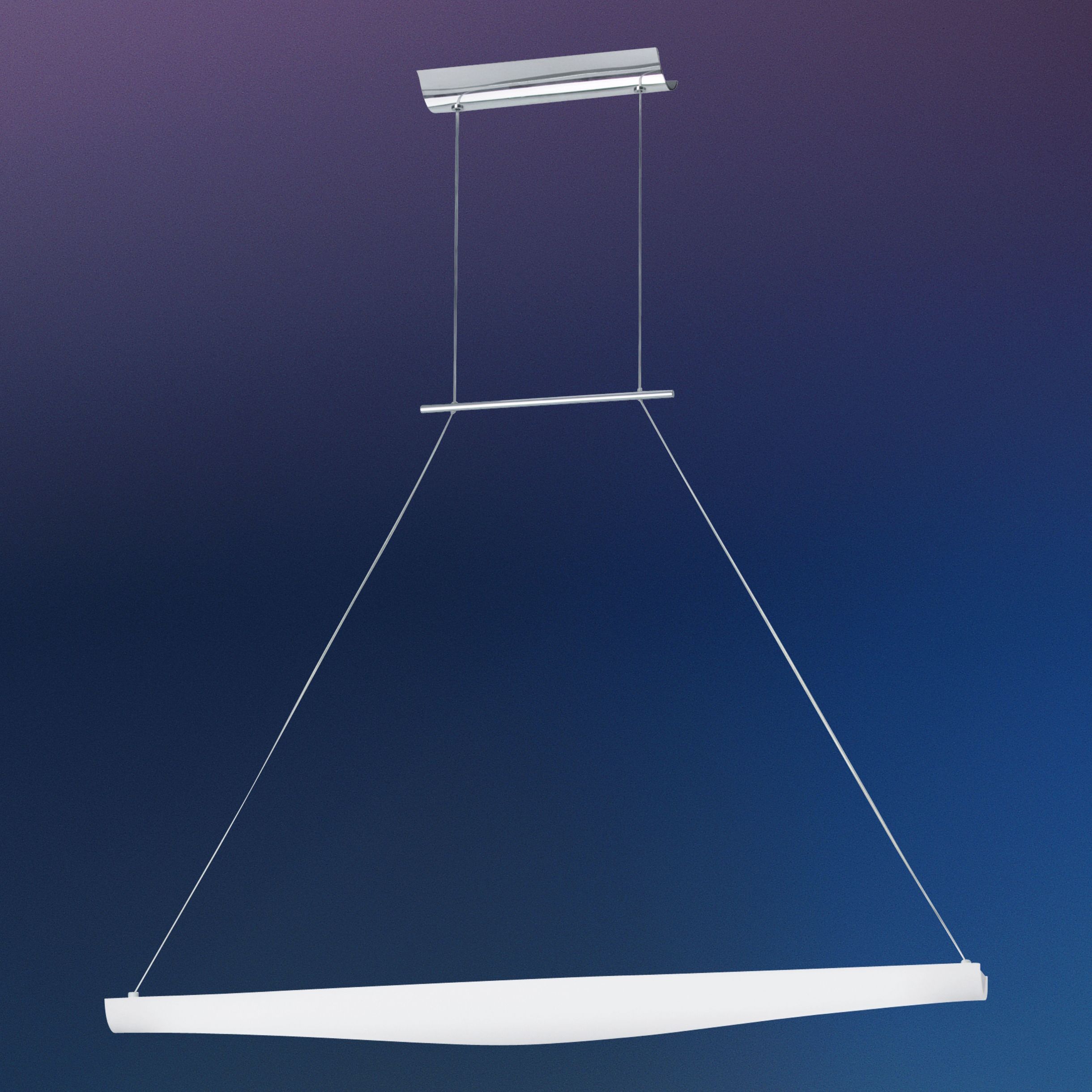 Opal Glass Chrome Finish Large Pendant Light