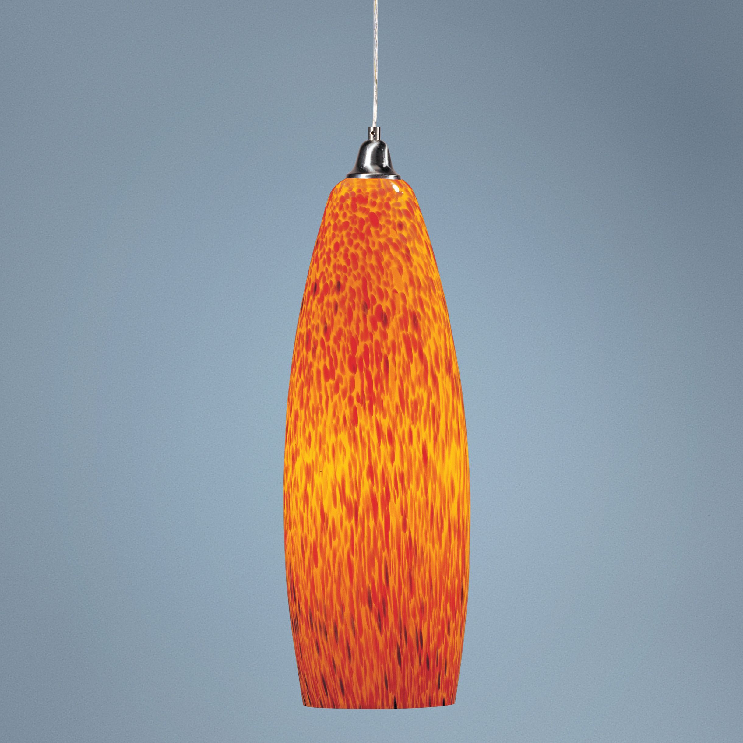 Satin Nickel Spotted Pendant Light