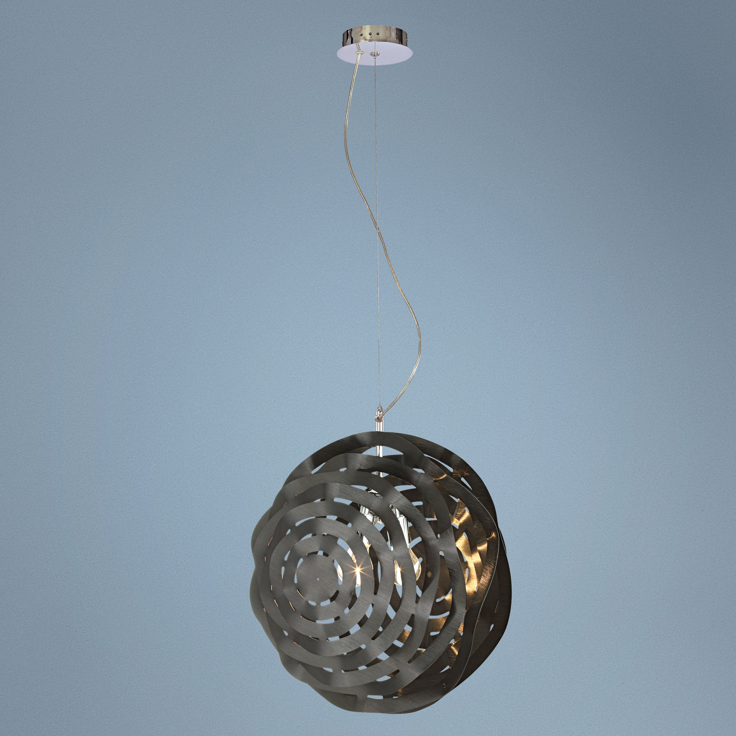 Black Sereniti 2-Light Pendant Chandelier